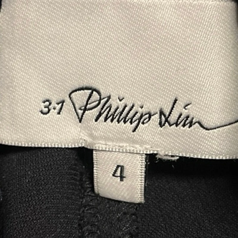 3.1 Phillip Lim Women's Black High Waisted Drawstring Jogger Sweat Pants Size 4 - Image 4