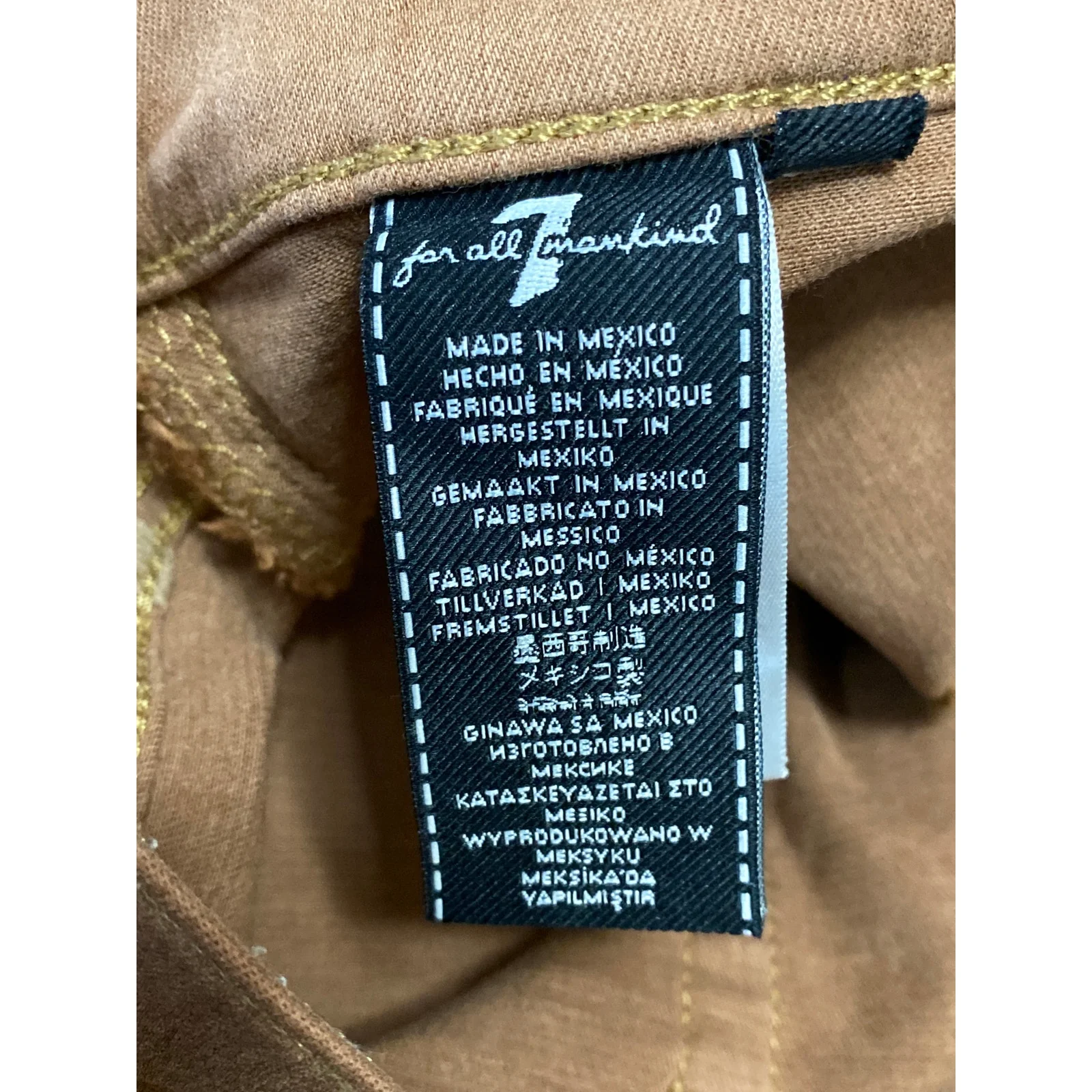 7 For All Mankind Women's Brown High Waist Flared Bootcut Denim Jeans Pants Sz 7 - Image 3