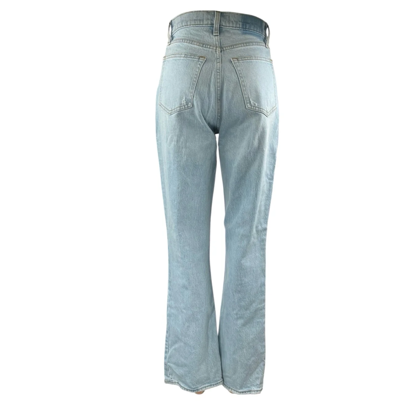 Abercrombie & Fitch 90's Straight Ultra High Rise Blue Bootcut Denim Jeans Sz 25 - Image 3