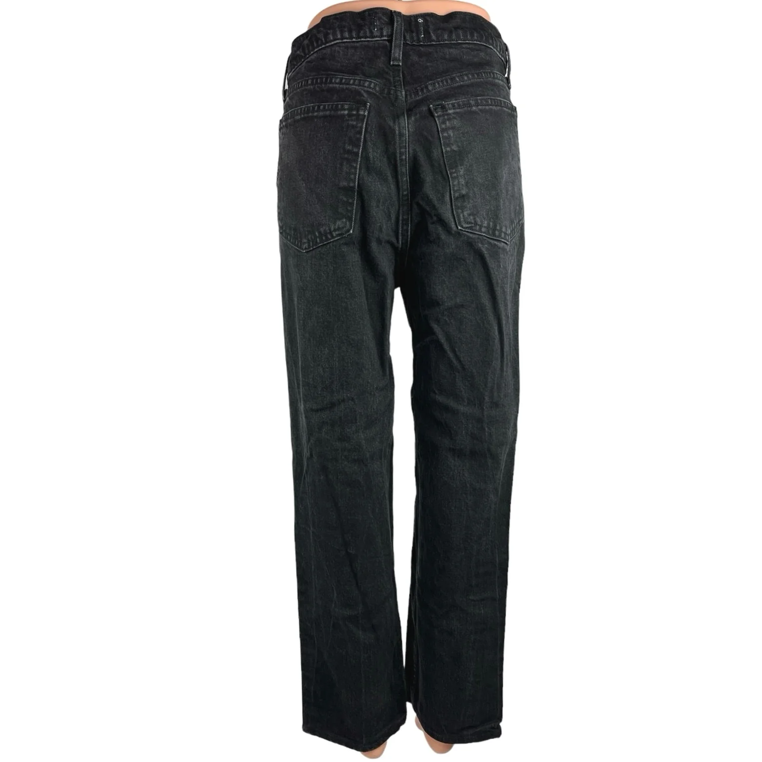 Abercrombie & Fitch 90's Straight Women's Black High Rise Stretch Denim Jeans 12 - Image 3