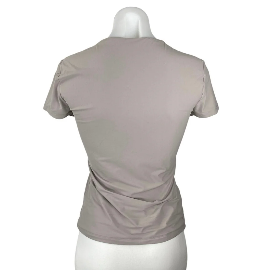 Abercrombie & Fitch Beige Tan Crewneck Short Sleeve Slim Tee T-shirt Top Size M - Image 3