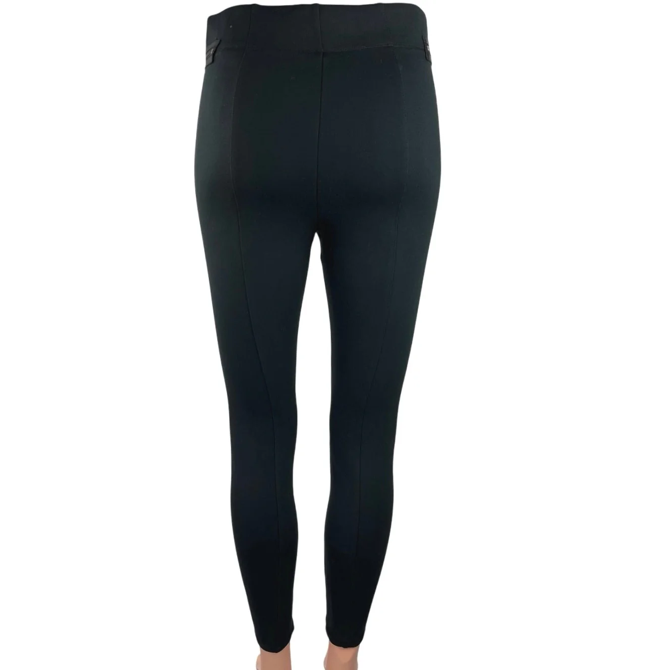 Abercrombie & Fitch Black Exposed Zippers High Rise Ponte Stretch Skinny Pants S - Image 3