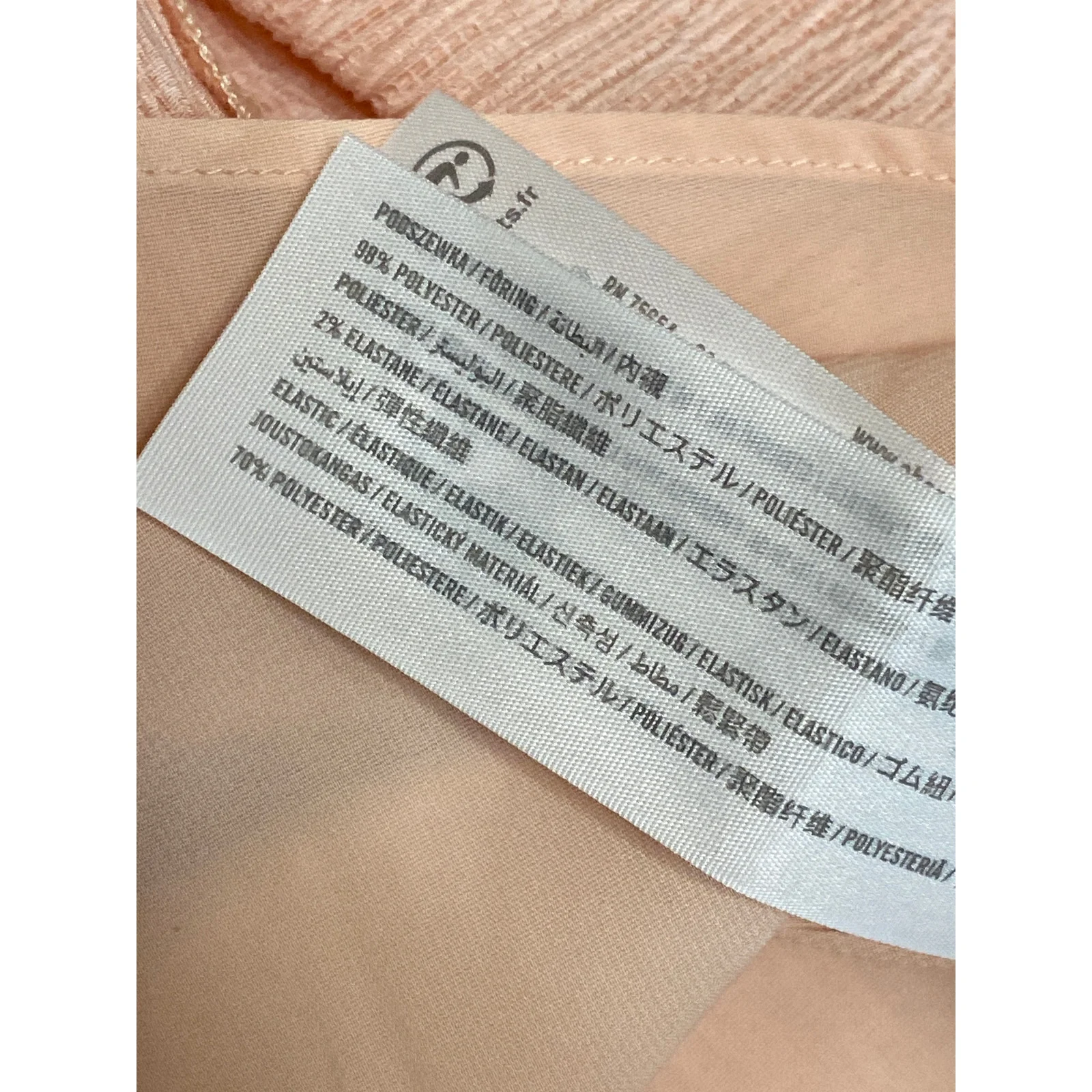 Abercrombie & Fitch Coral Sleeveless Twist V Neck Cami A Line Mini Dress Size LT - Image 5