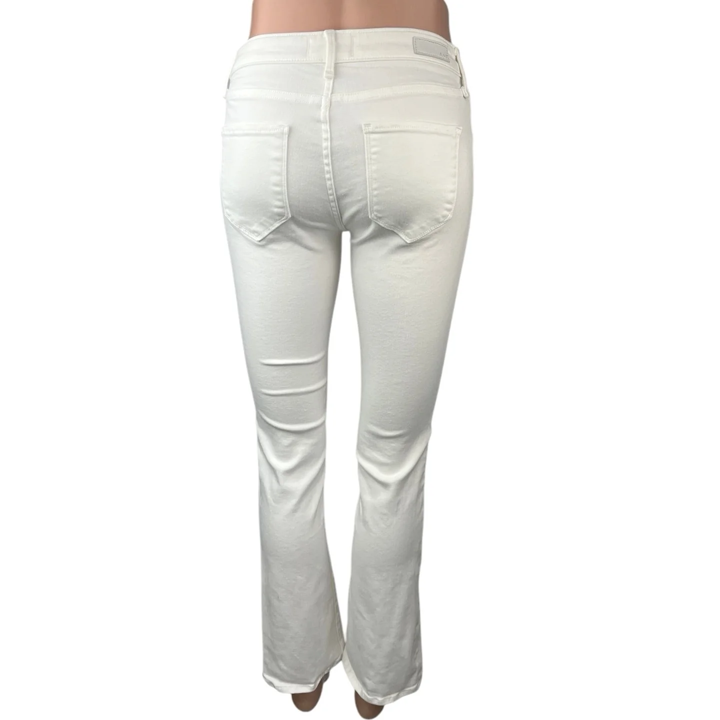 Abercrombie & Fitch Harper White Skinny Boot Mid Rise Stretch Ankle Jean Pants 0 - Image 3
