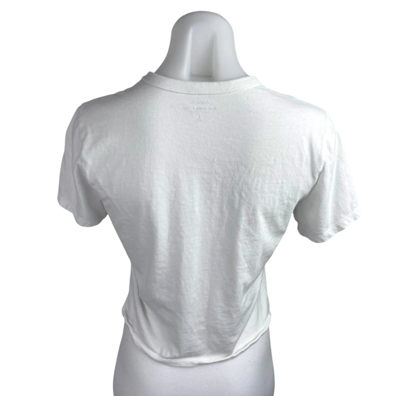 Abercrombie & Fitch Les Fleurs White Short Sleeve Crop Tee T Shirt Top Size S - Image 2