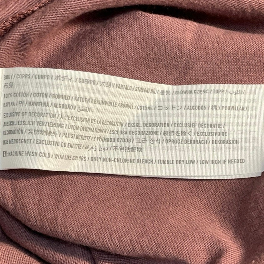 Abercrombie & Fitch Men's Mauve Short Sleeve Crewneck T Shirt Tee Top Size L - Image 5