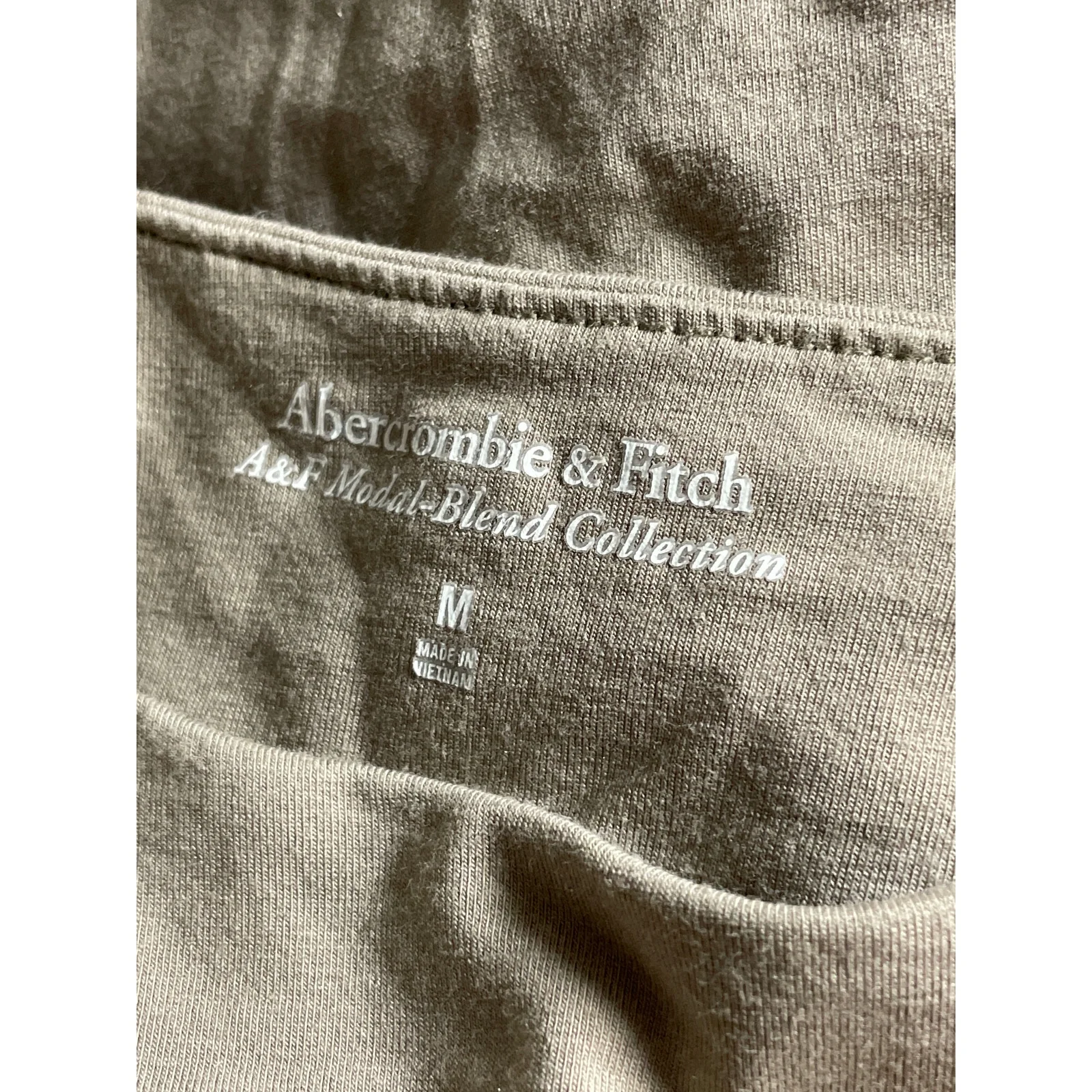 Abercrombie & Fitch Paloma Womens Gray Mock Neck Cap Sleeve Tight Bodysuit Top M - Image 4