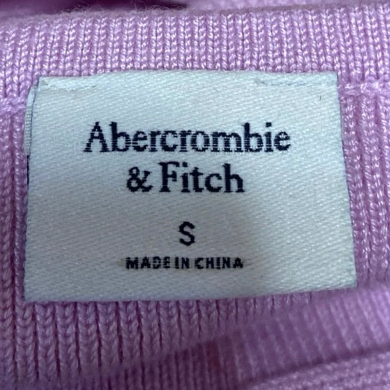 Abercrombie & Fitch Pink Rib Knit Sleeveless Halter Mini Tank Bodycon Dress Sz S - Image 3