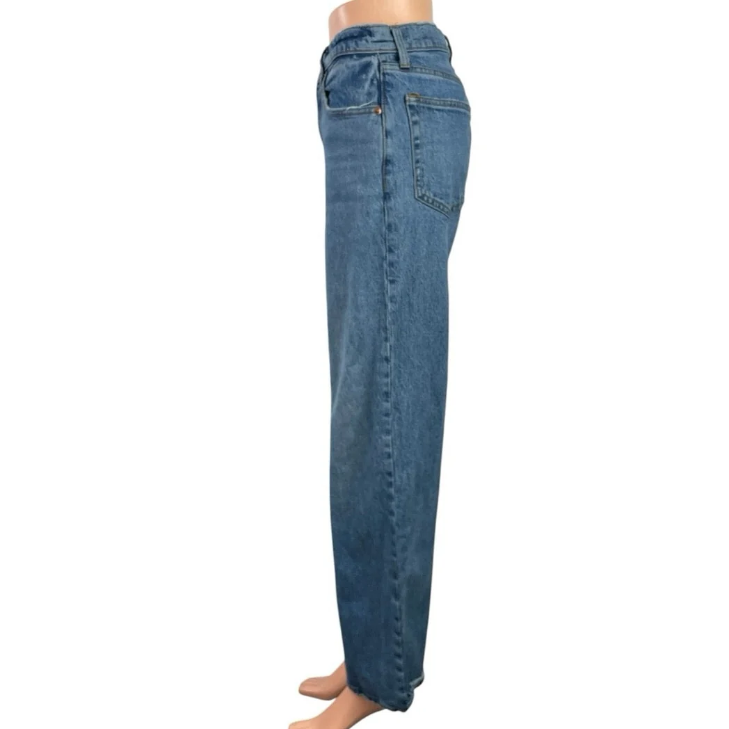 Abercrombie & Fitch Relaxed Barrel Baggy Wide Straight Denim Jeans Pants Sz 28/6 - Image 2