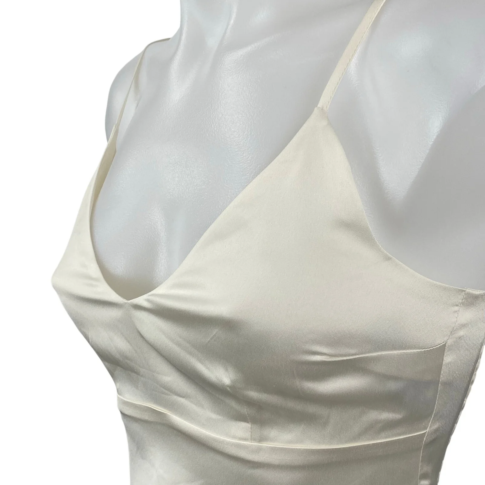 Abercrombie & Fitch Satin Sleeveless Crop Bustier Bralette Cami Tank Top Size XS - Image 3