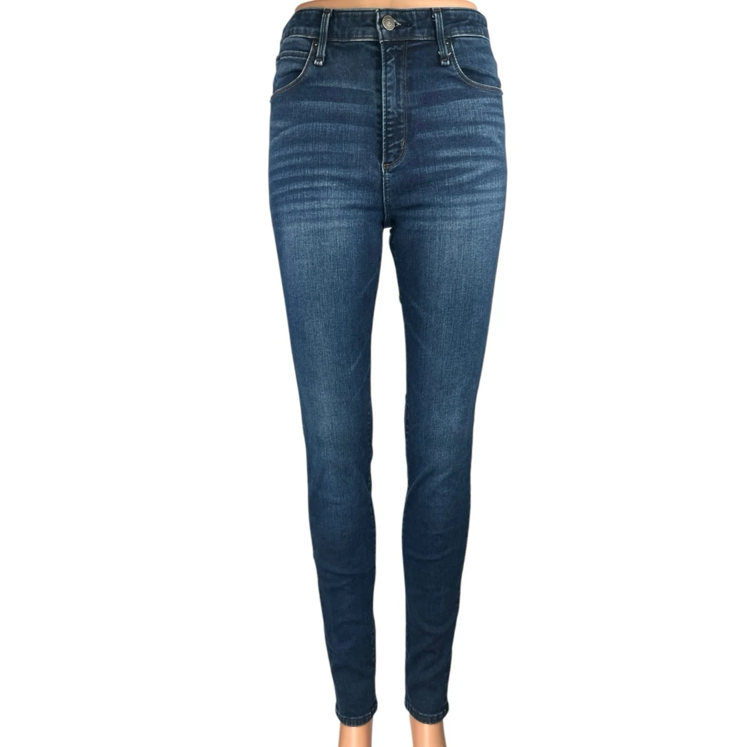 Abercrombie & Fitch Simone Blue High Rise Super Skinny Denim Jeans Pants Size 4