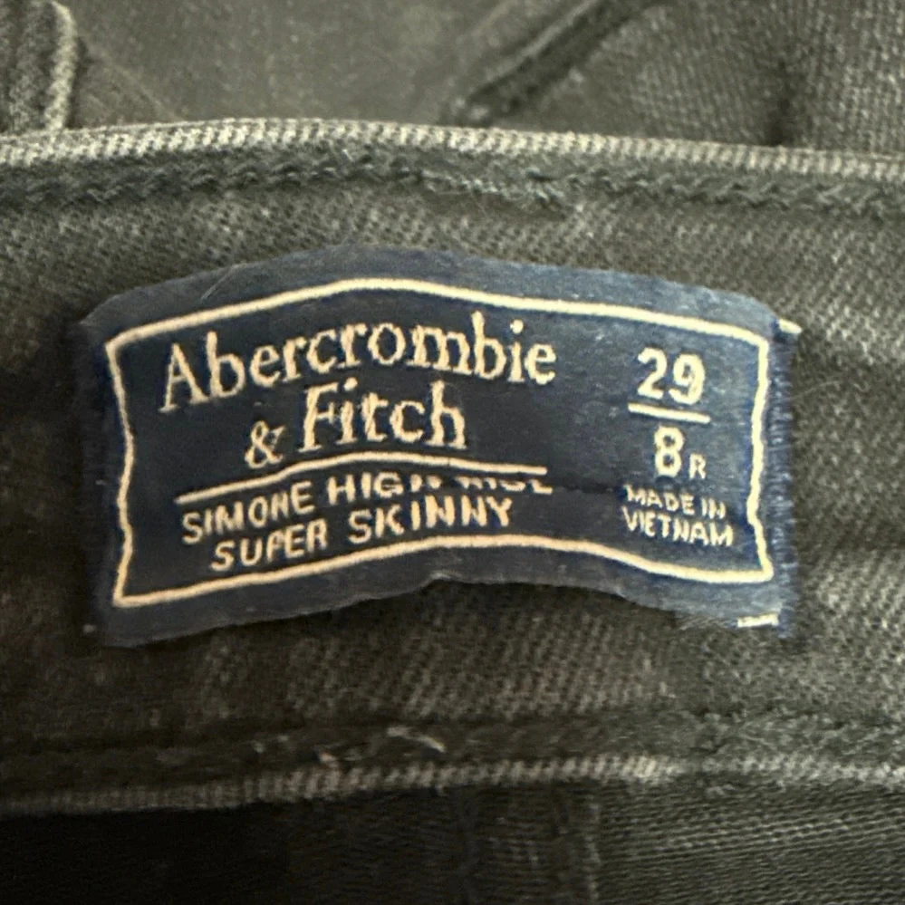 Abercrombie & Fitch Simone Women's Black High Rise Super Skinny Denim Jeans 29 - Image 4