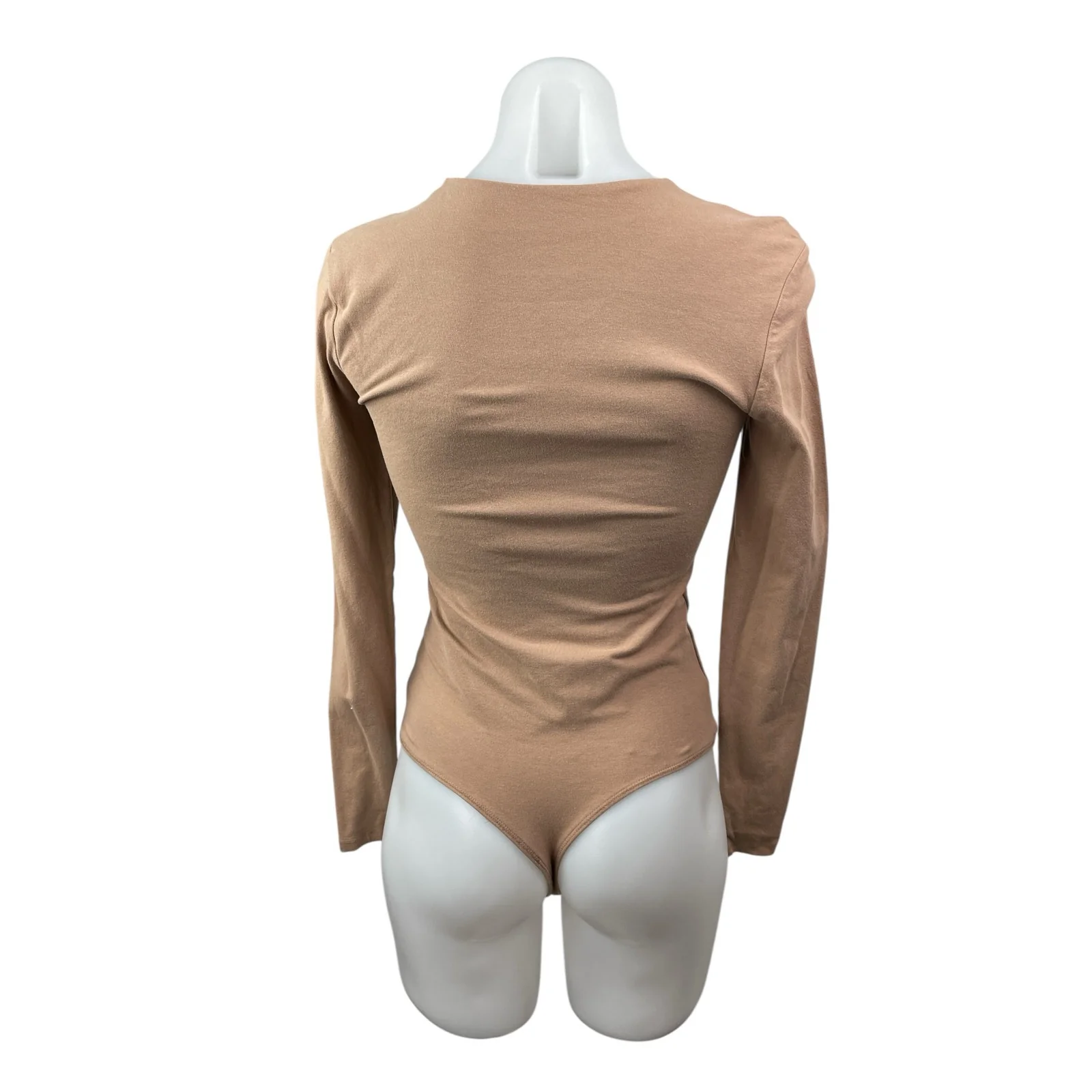 Abercrombie & Fitch Soft Matte Seamless Long Sleeve Crew Neck Bodysuit Top Sz S - Image 4