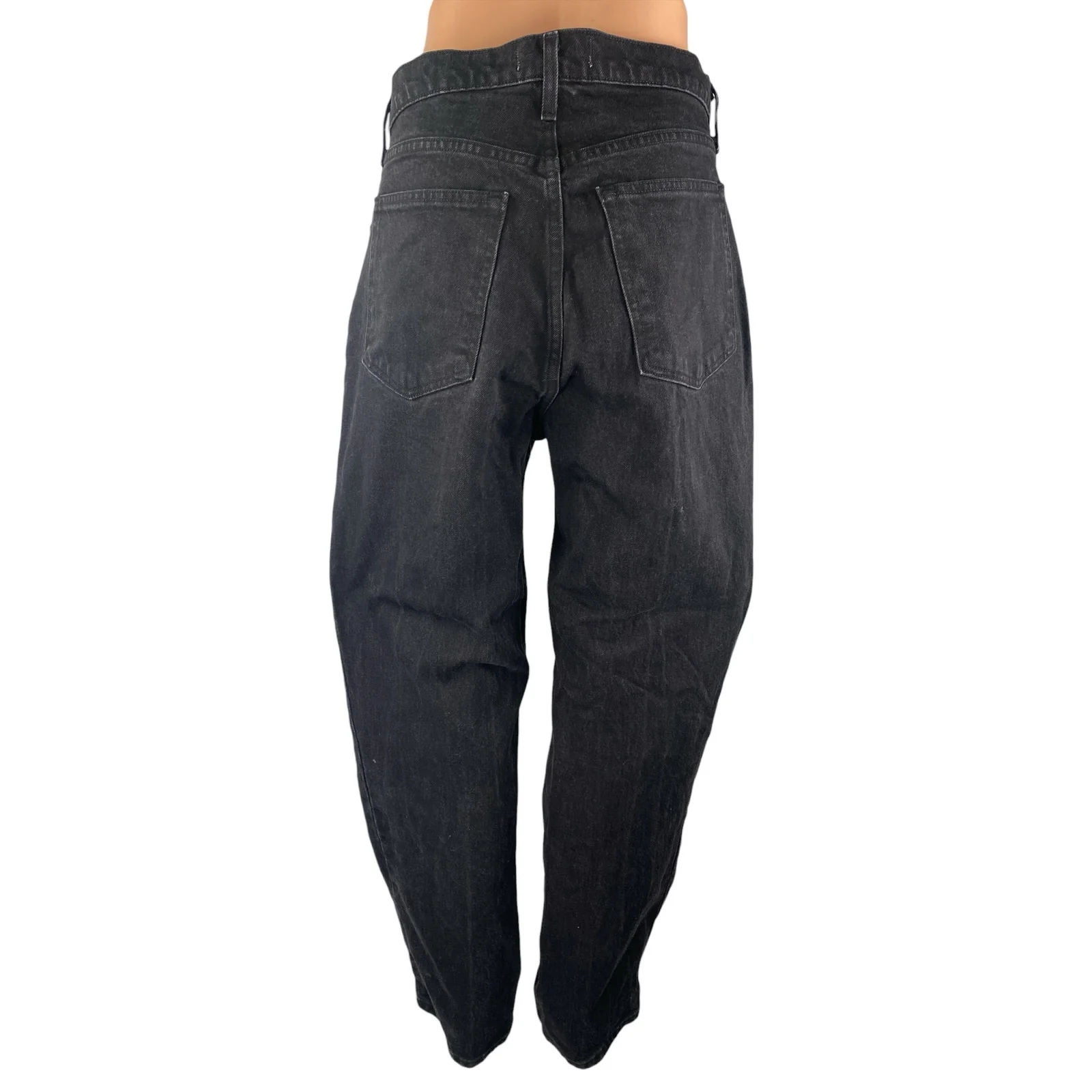 Abercrombie & Fitch The 90s Straight Black High Rise Relaxed Denim Jeans Size 32 - Image 2
