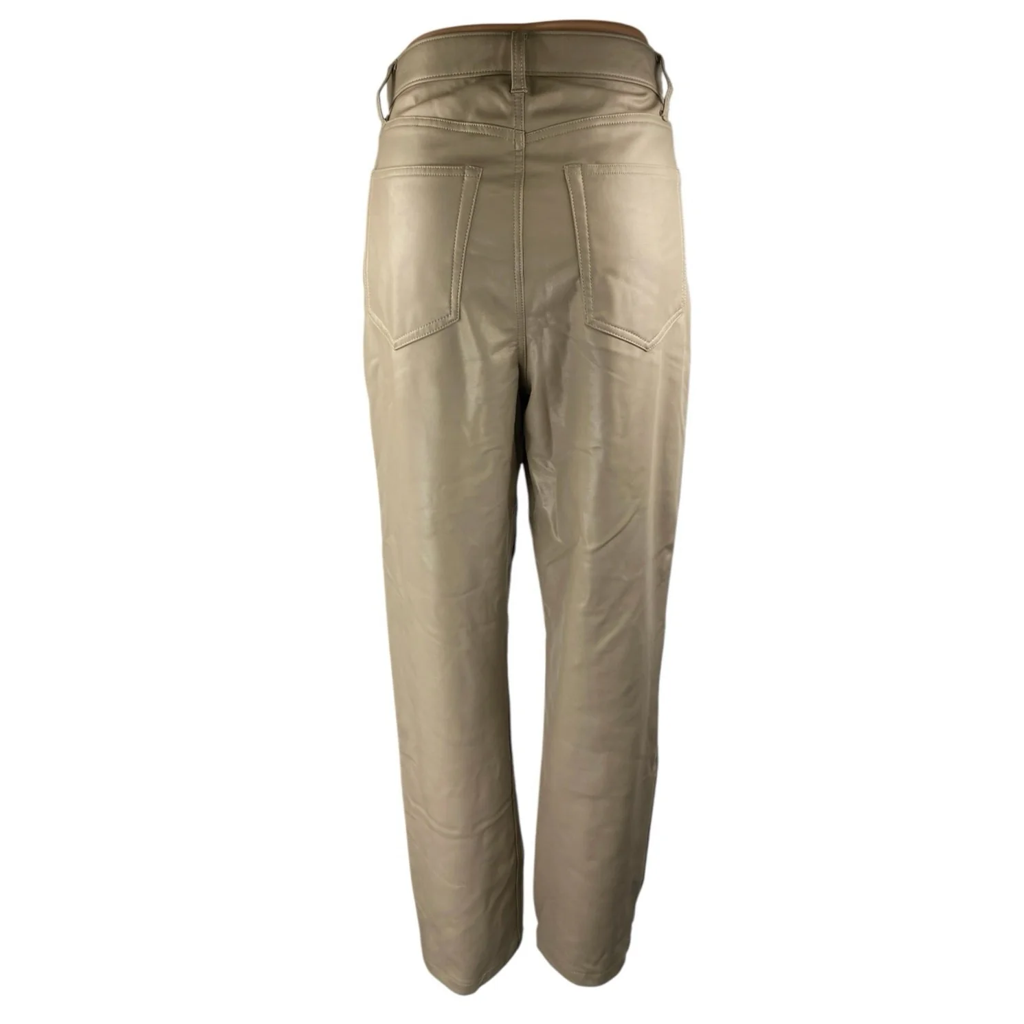 Abercrombie & Fitch The 90s Straight Ultra High Rise Beige Trousers Pants Size 8 - Image 3