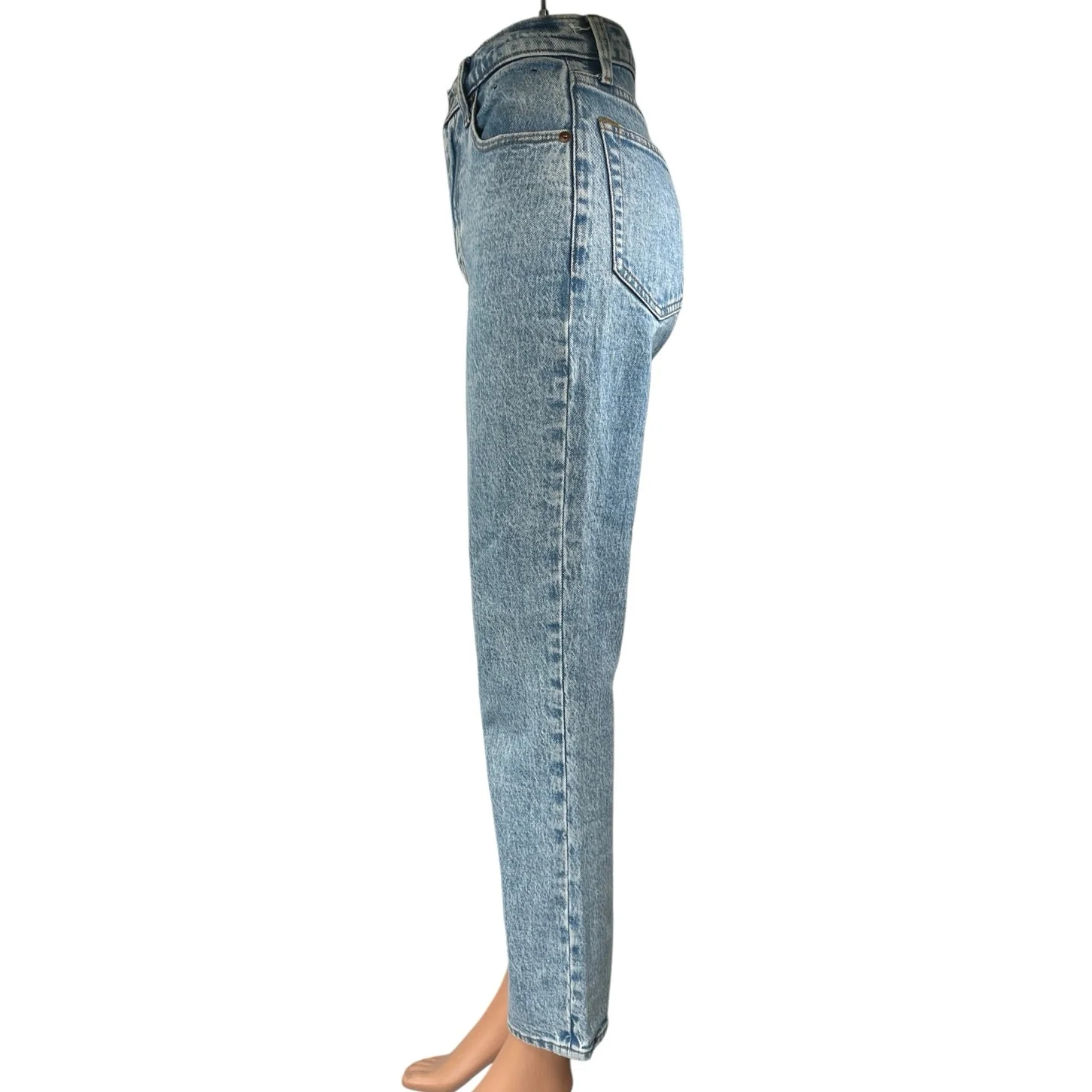 Abercrombie & Fitch The 90s Straight Ultra High Rise Blue Denim Jeans Size 24 - Image 2