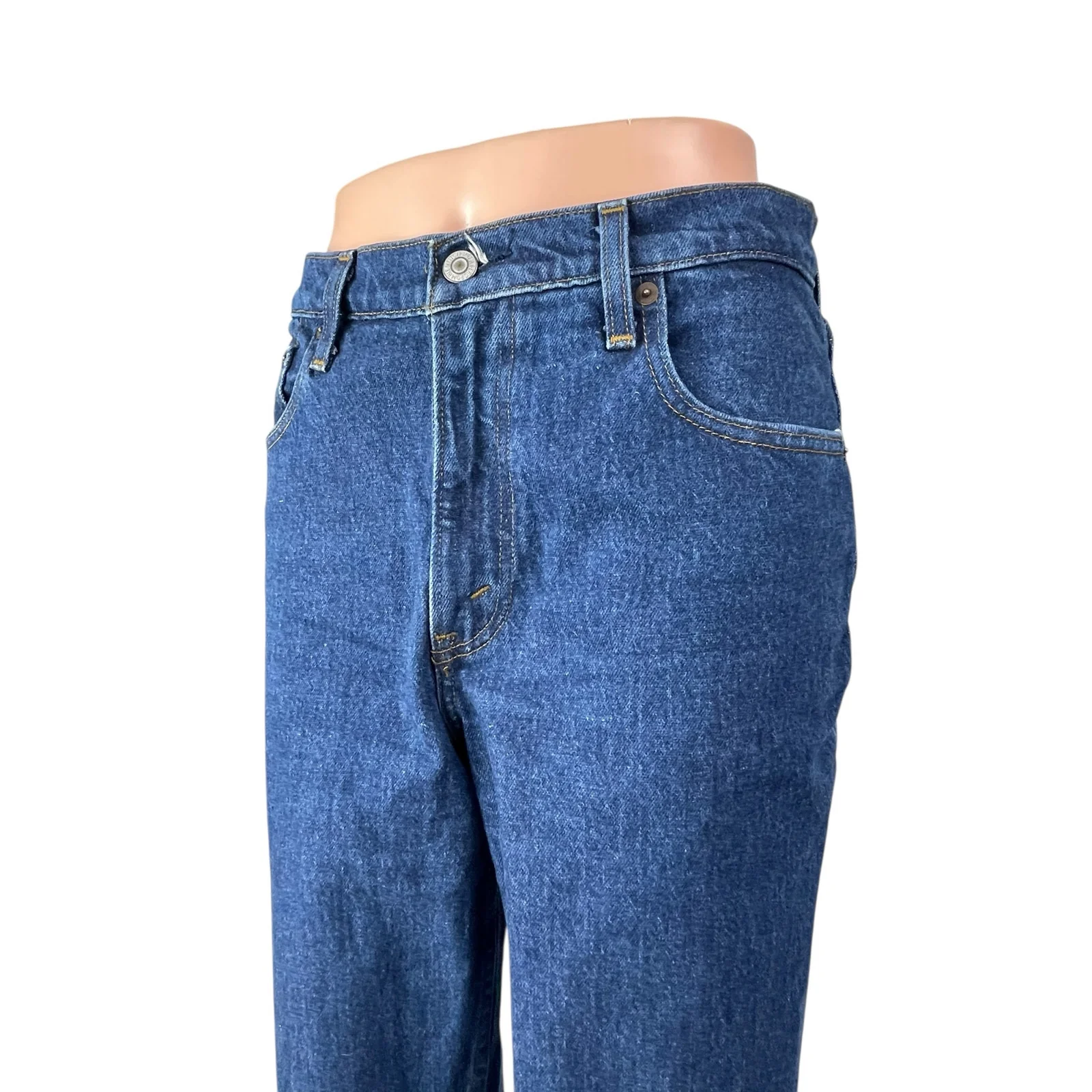 Abercrombie & Fitch The 90s Straight Ultra High Rise Blue Denim Jeans Size 27 - Image 2