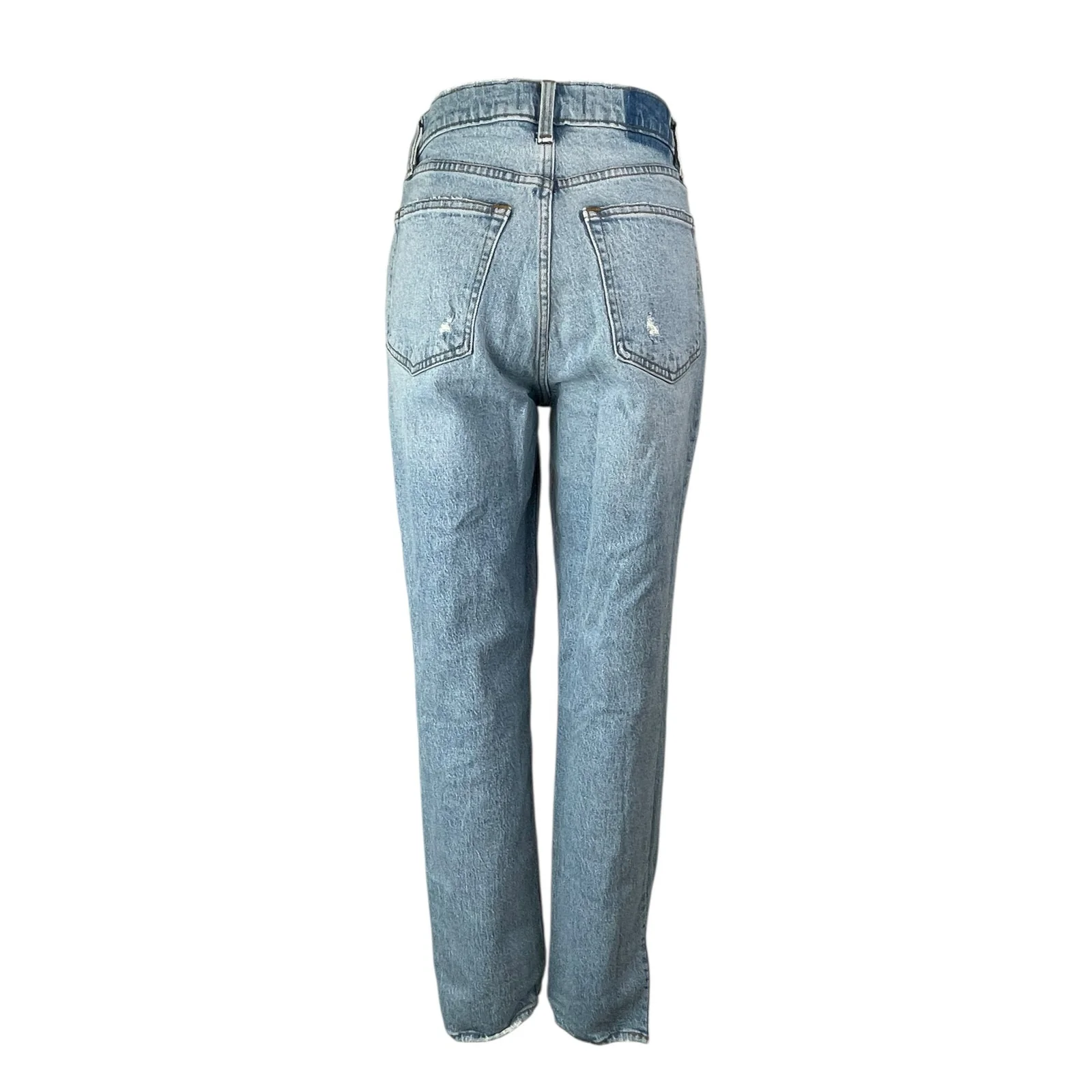 Abercrombie & Fitch The 90s Straight Ultra High Rise Blue Denim Jeans Size 28 - Image 3