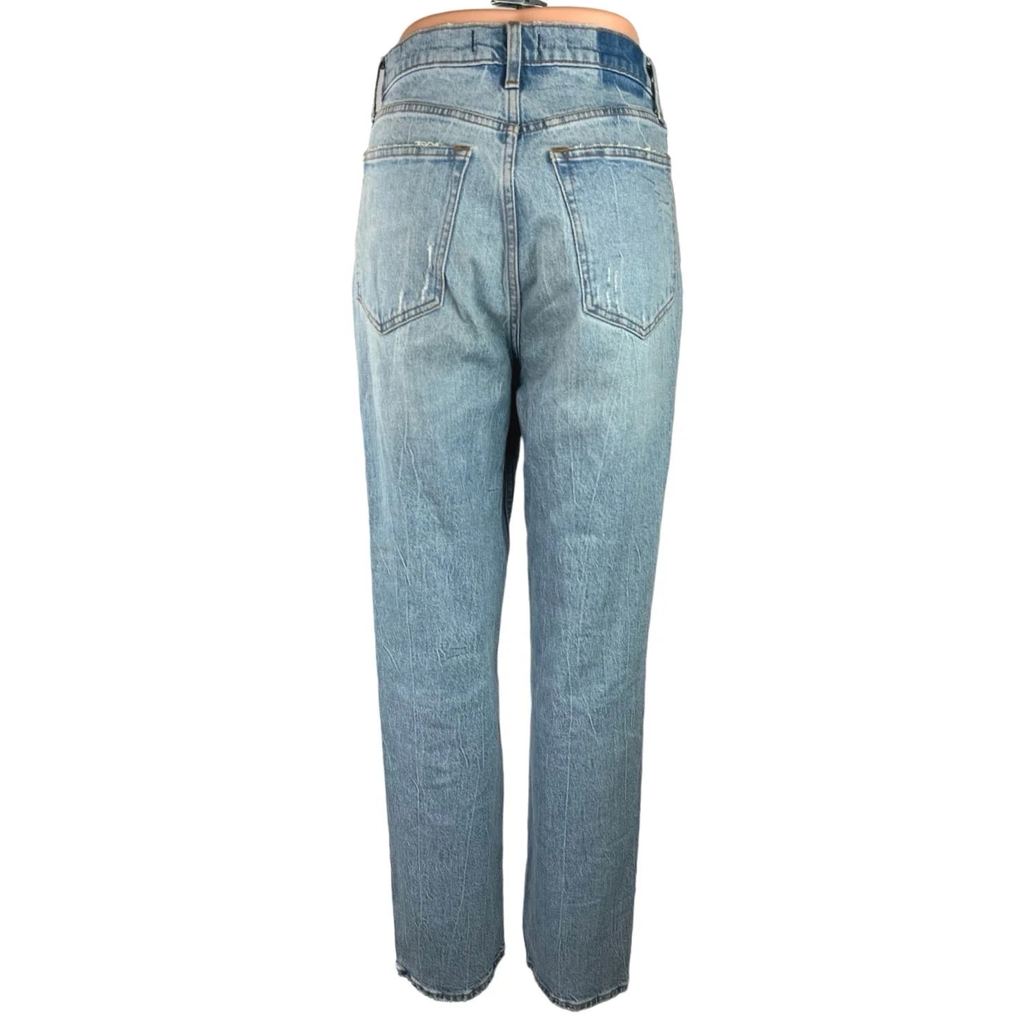 Abercrombie & Fitch The 90's Straight Women's Blue High Rise Denim Jeans Size 6 - Image 3