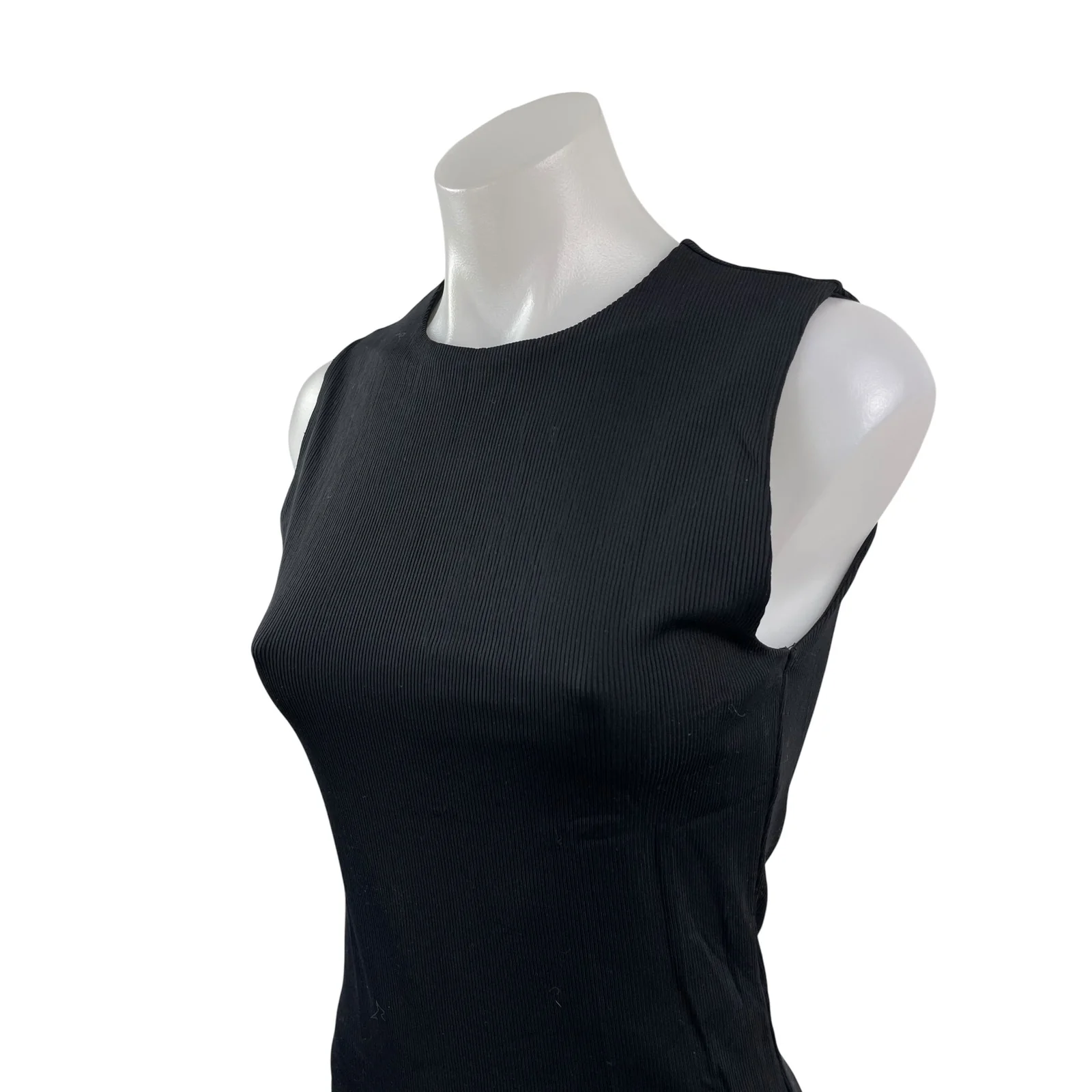 Abercrombie & Fitch Women's Black Crew Neck Sleeveless Cami Tank Bodysuit Top S - Image 2