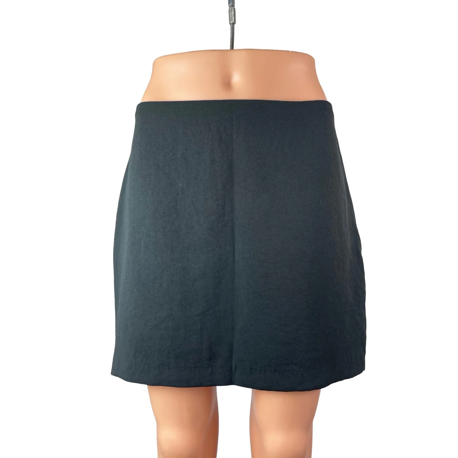 Abercrombie & Fitch Women's Black High Waisted Straight Mini Skirt Skort Size M