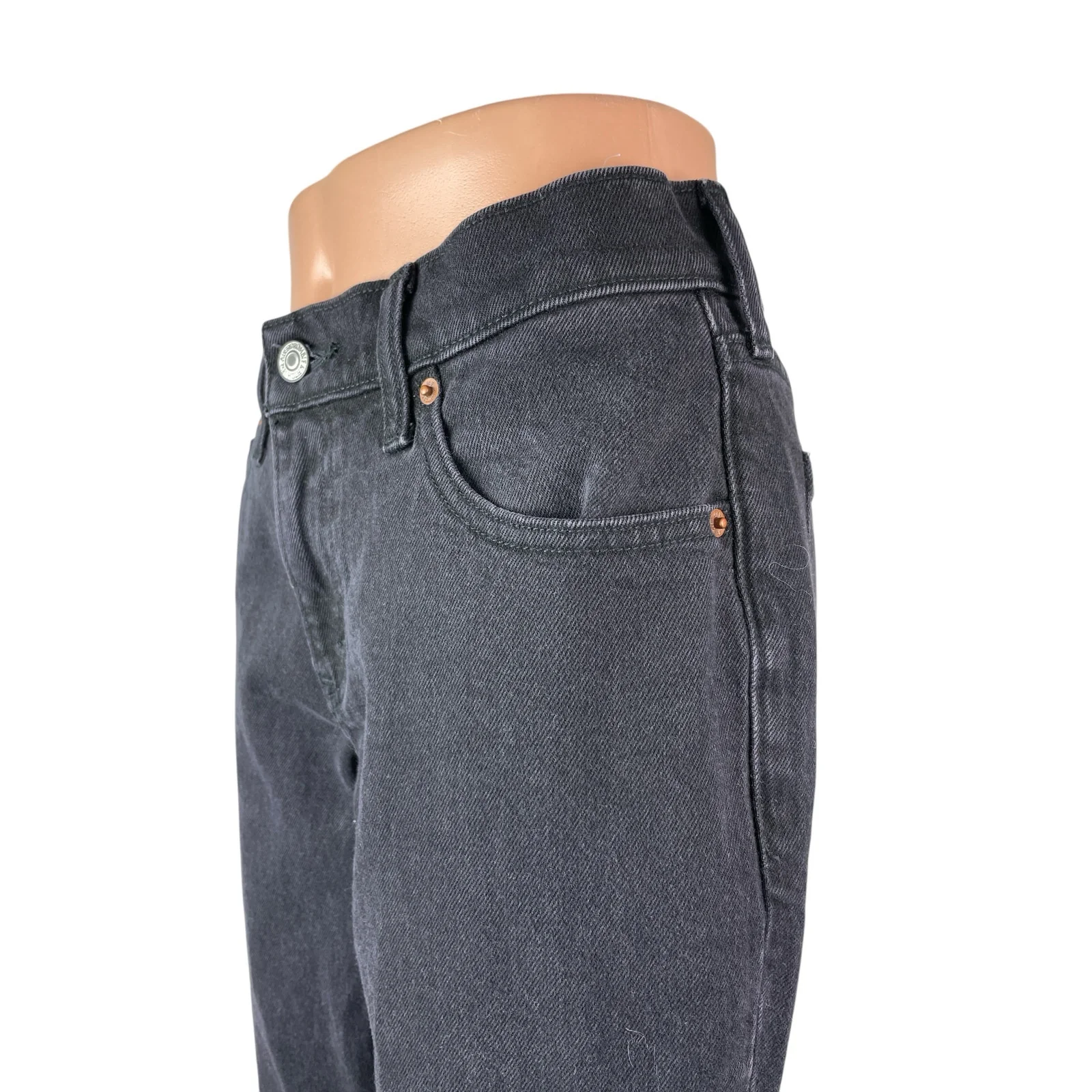 Abercrombie & Fitch Women's Black Low Rise Bootcut Flare Denim Jeans Pants Sz 4 - Image 3