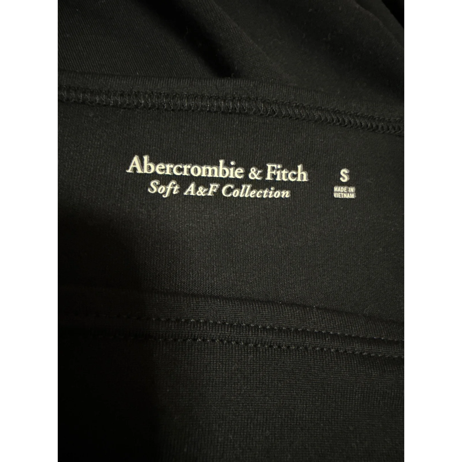 Abercrombie & Fitch Women's Black One Shoulder Long Sleeve Bodysuit Blouse Top S - Image 3