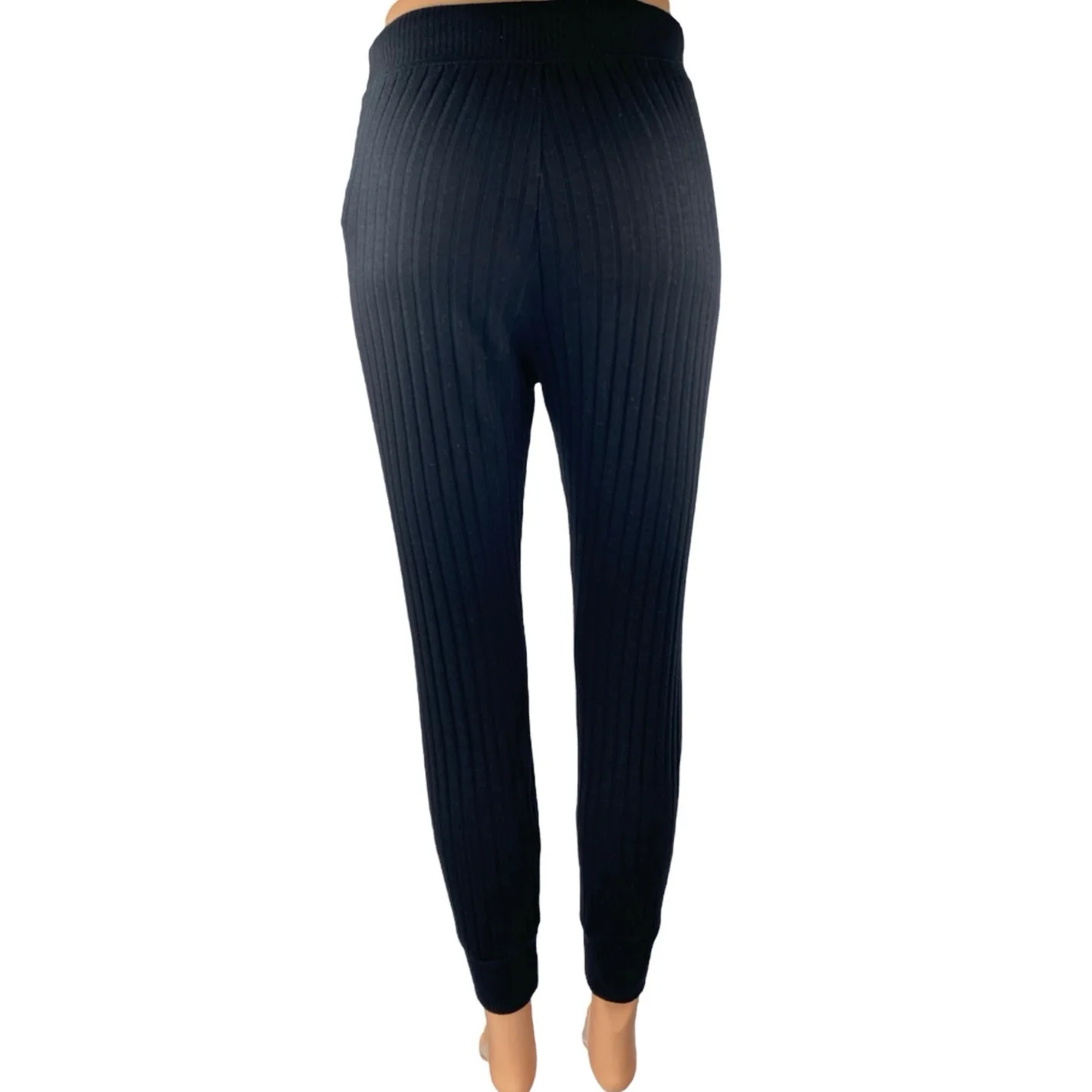 Abercrombie & Fitch Womens Black Rib Knit High Rise Skinny Leggings Pants Sz XS - Image 3