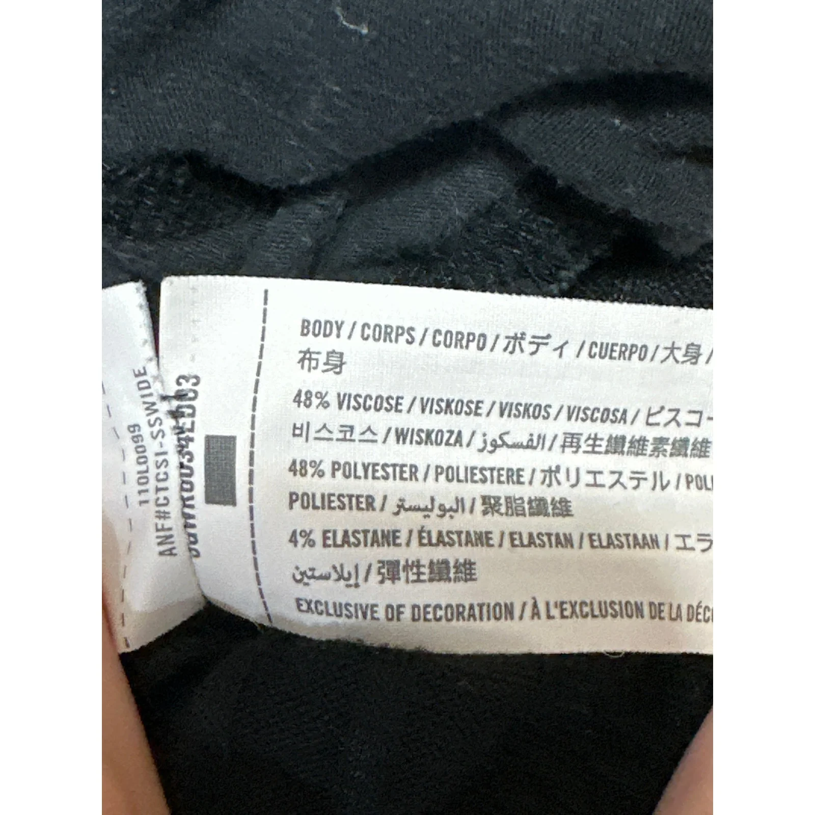 Abercrombie & Fitch Womens Black Rib Knit High Rise Skinny Leggings Pants Sz XS - Image 5