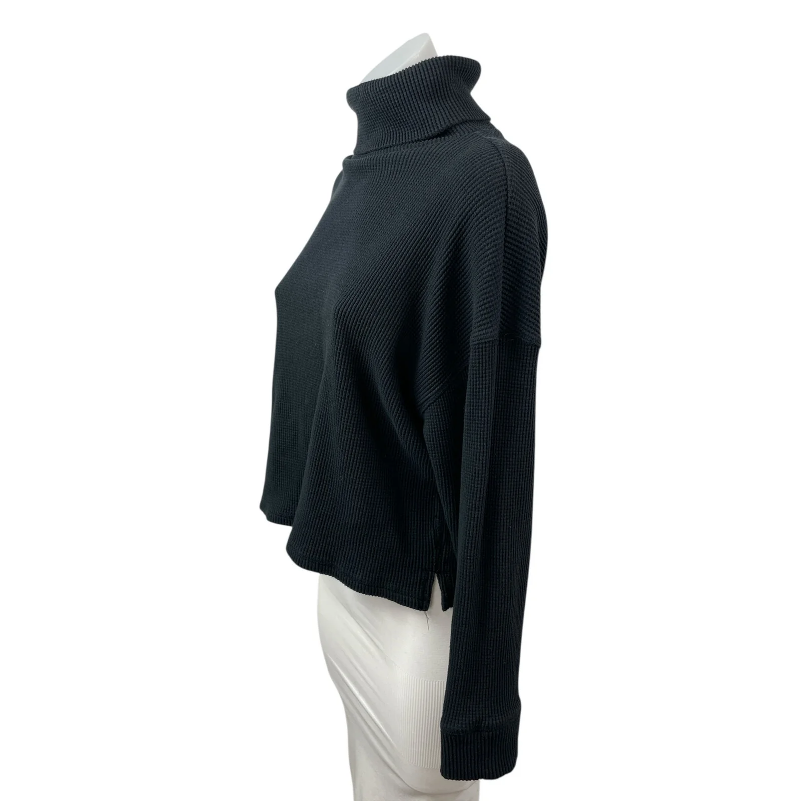Abercrombie & Fitch Womens Black Turtleneck Long Sleeve Sweatshirt Sweater Top M - Image 3