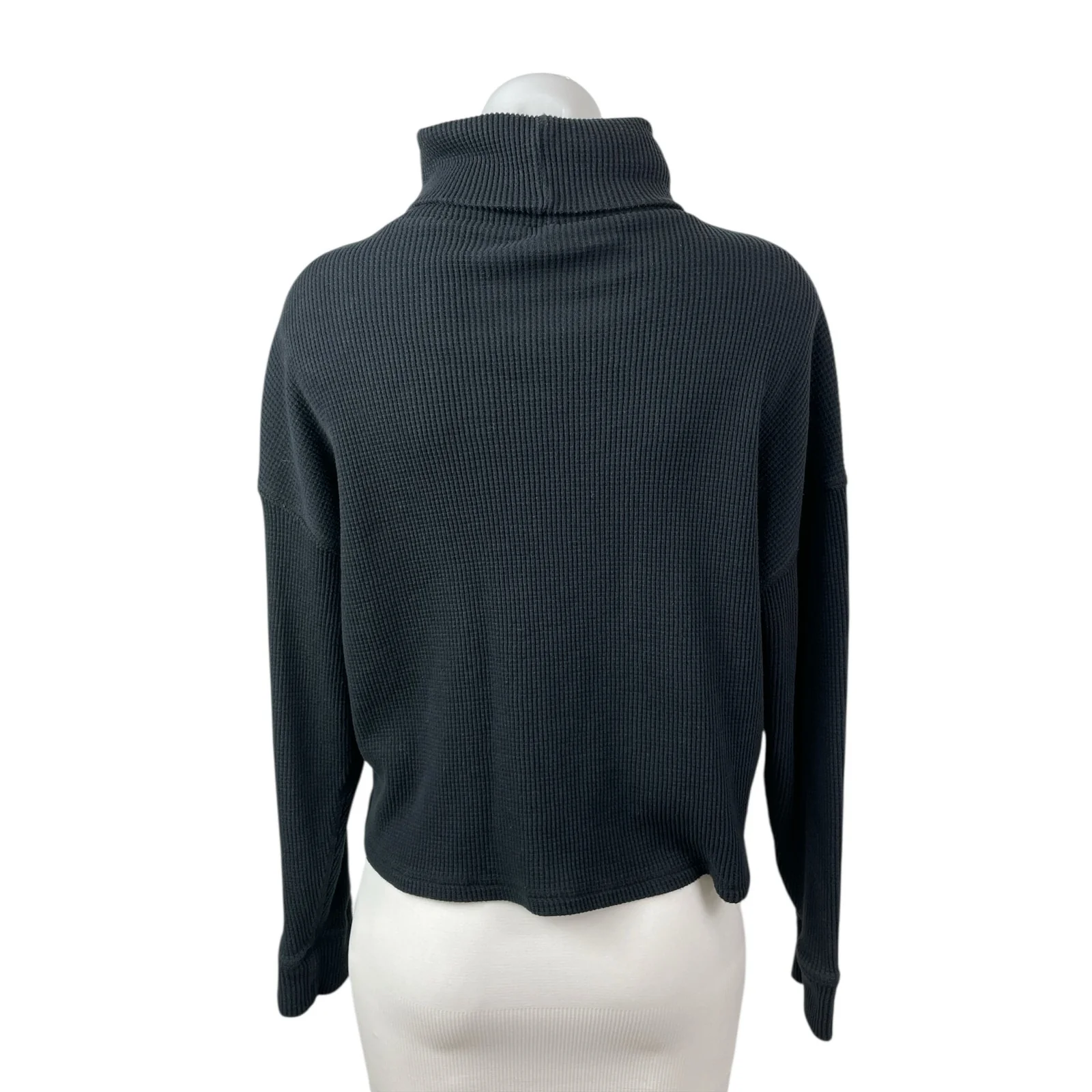 Abercrombie & Fitch Womens Black Turtleneck Long Sleeve Sweatshirt Sweater Top M - Image 4