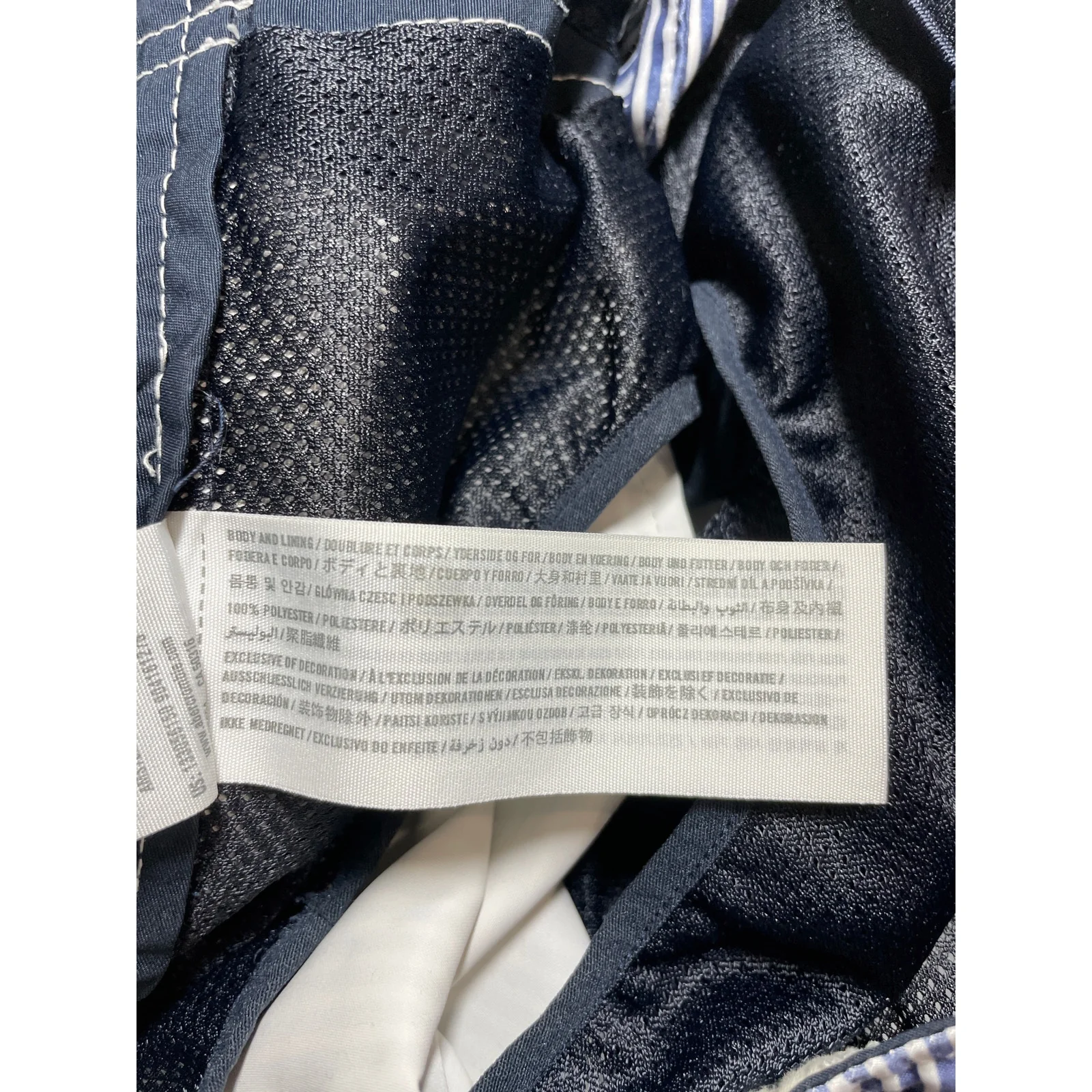 Abercrombie & Fitch Women's Blue White Stripe High Waisted Bermuda Shorts Size S - Image 5