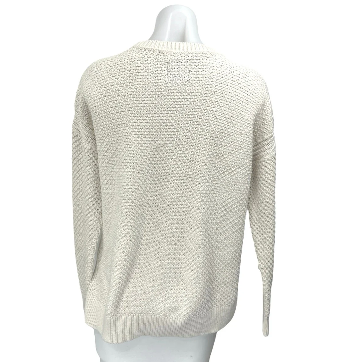Abercrombie & Fitch Women's Cream Knit Long Sleeve Mock Neck Sweater Top Size S - Image 2
