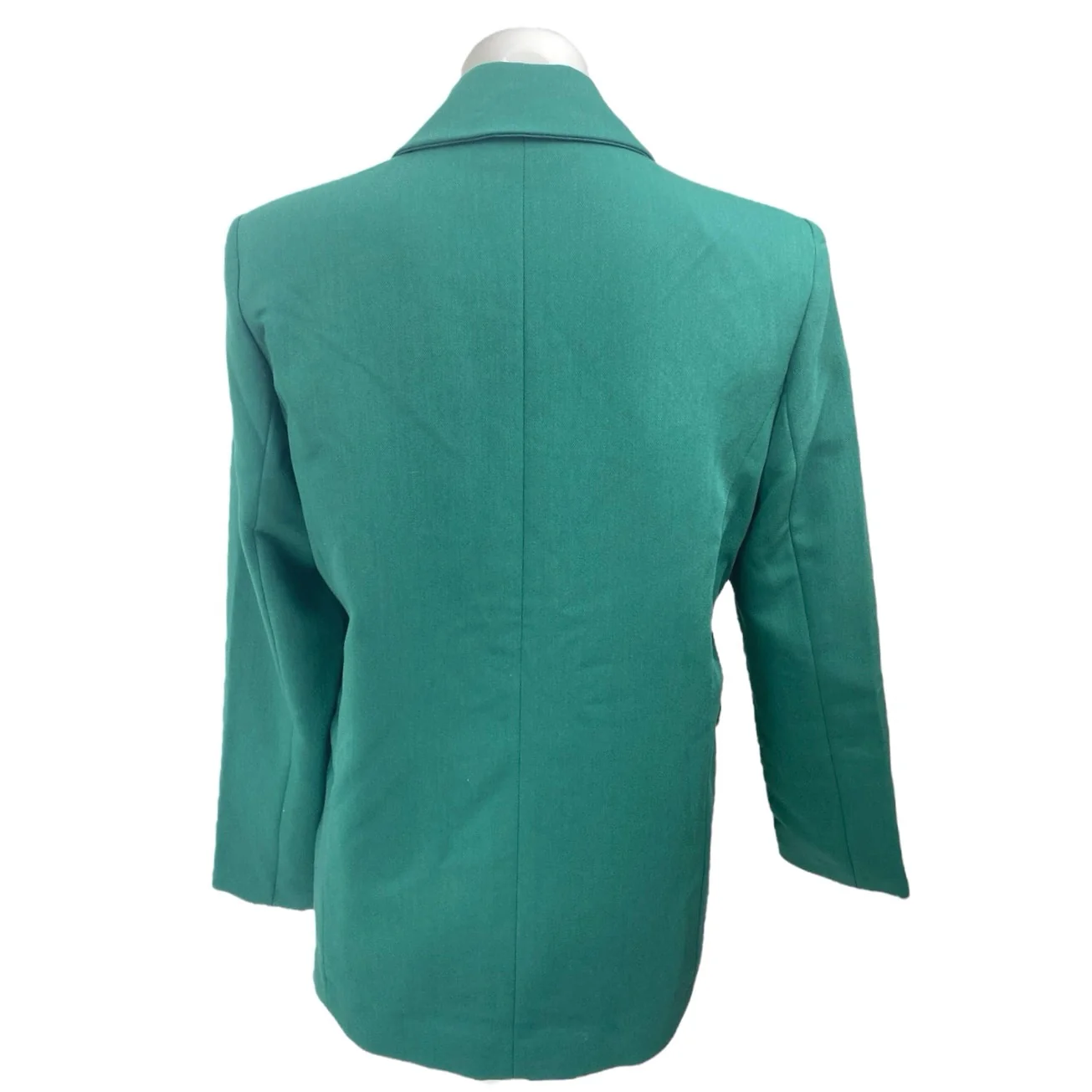 Abercrombie & Fitch Women's Green Long Sleeve Blazer Coat Suit Jacket Size S - Image 2