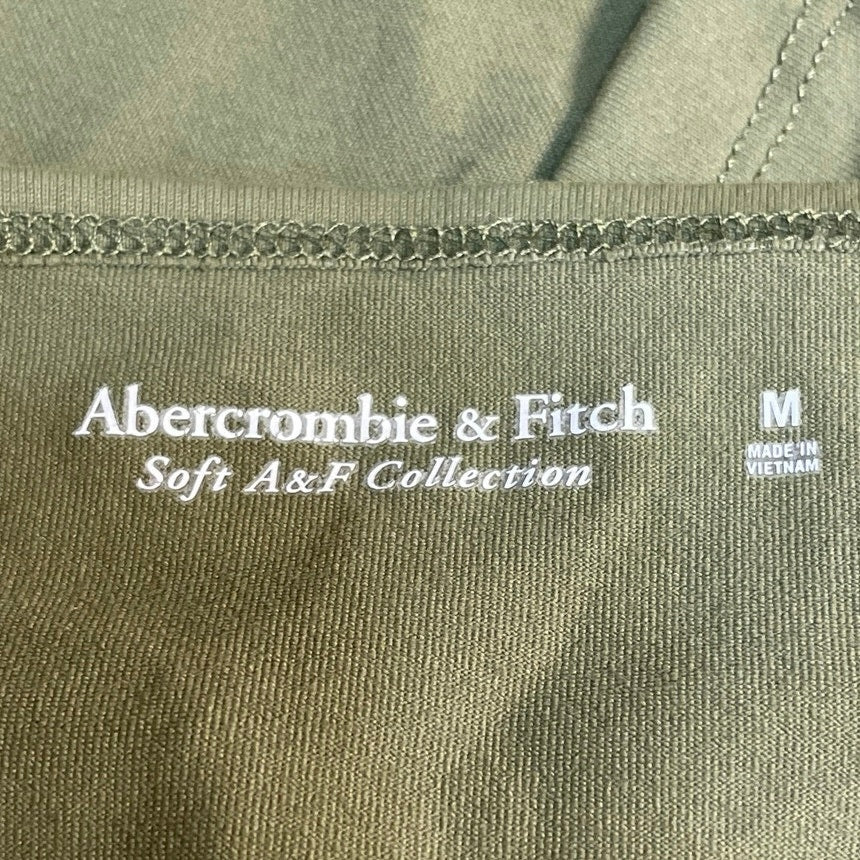 Abercrombie & Fitch Women's Green Sweetheart Neck Sleeveless Crop Tank Top Sz M - Image 5