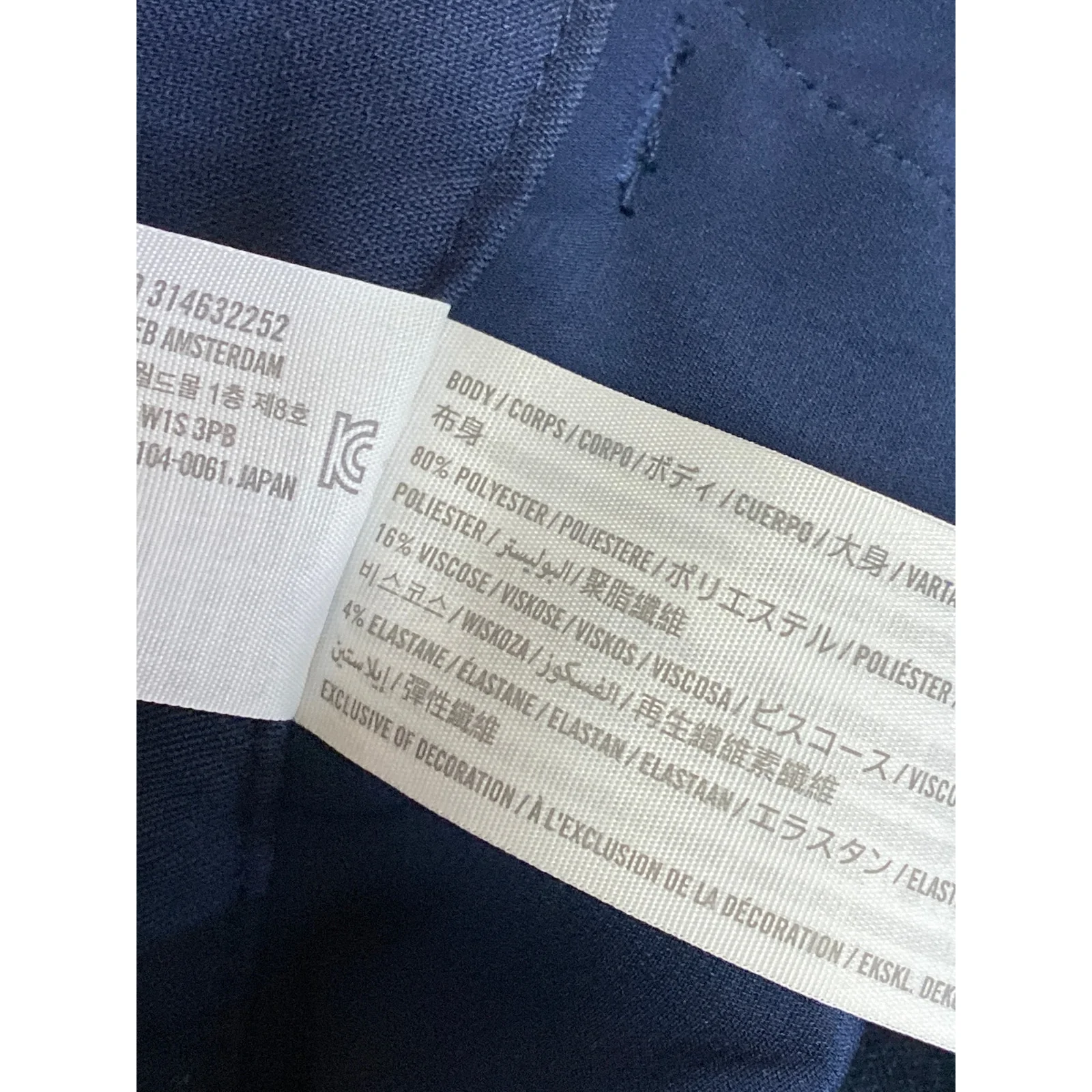 Abercrombie & Fitch Women's Navy Blue High Rise Cargo Wide Leg Trousers Pants 29 - Image 6