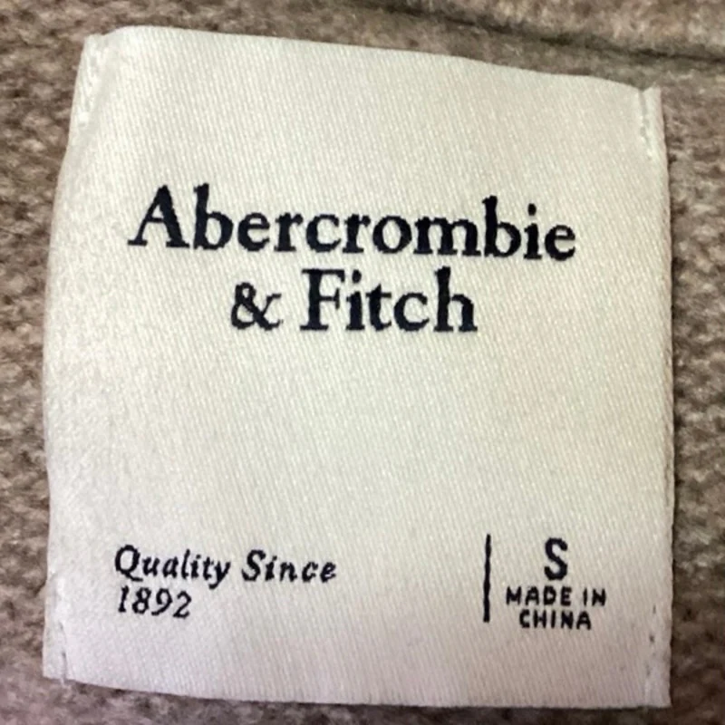 Abercrombie & Fitch Women's Tan Wool V-neck Long Sleeve Pullover Sweater Top S - Image 3