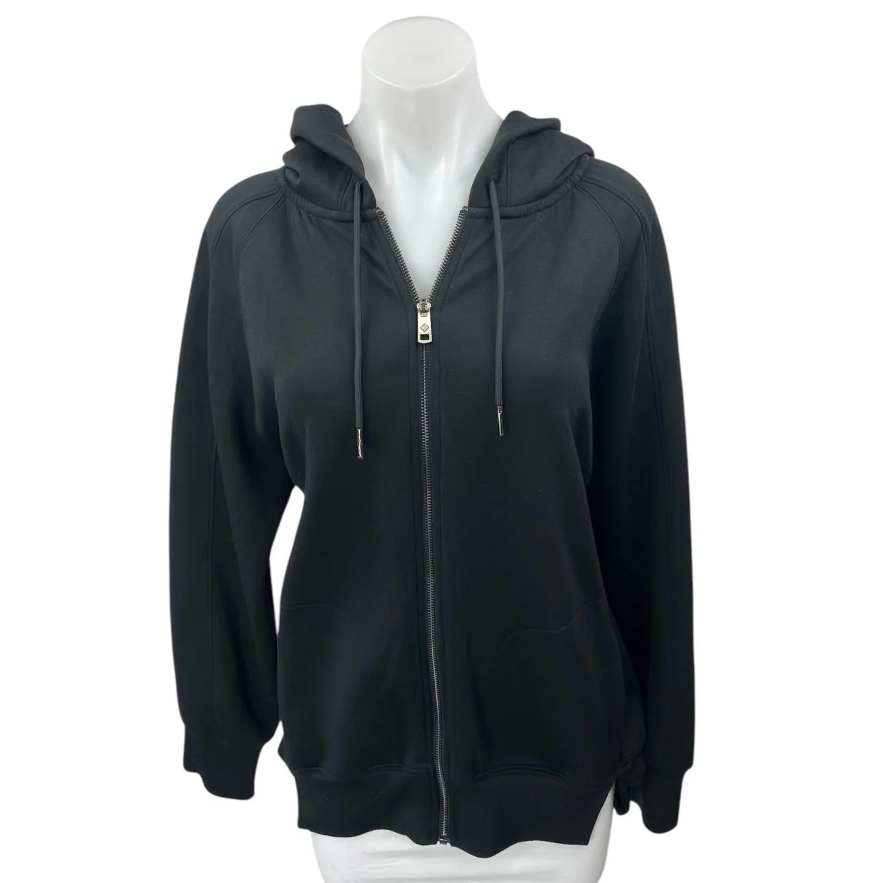 Abercrombie & Fitch YPB neoKNIT Women's Black Zip Up Hooded Hoodie Jacket Size M