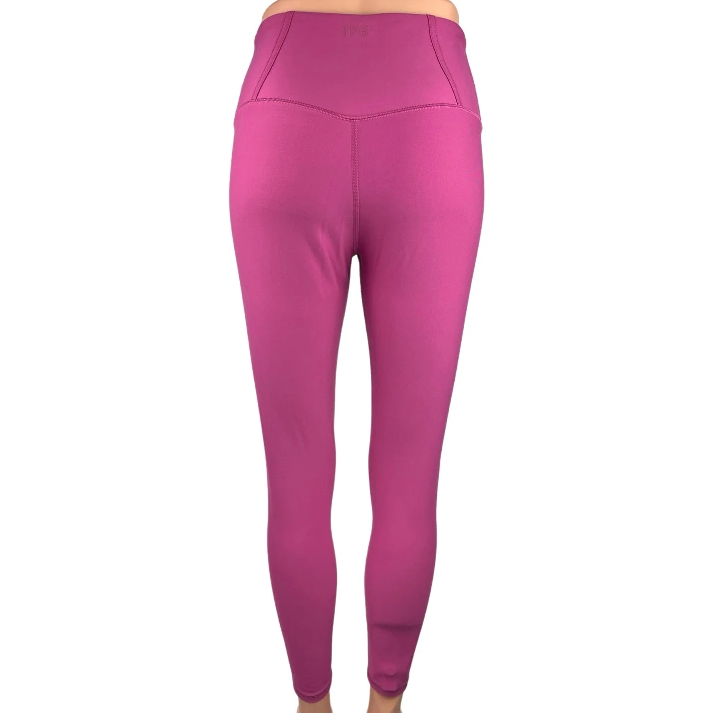 Abercrombie & Fitch YPB Pink High Rise Athletic Activewear Yoga Ankle Leggings M - Image 3