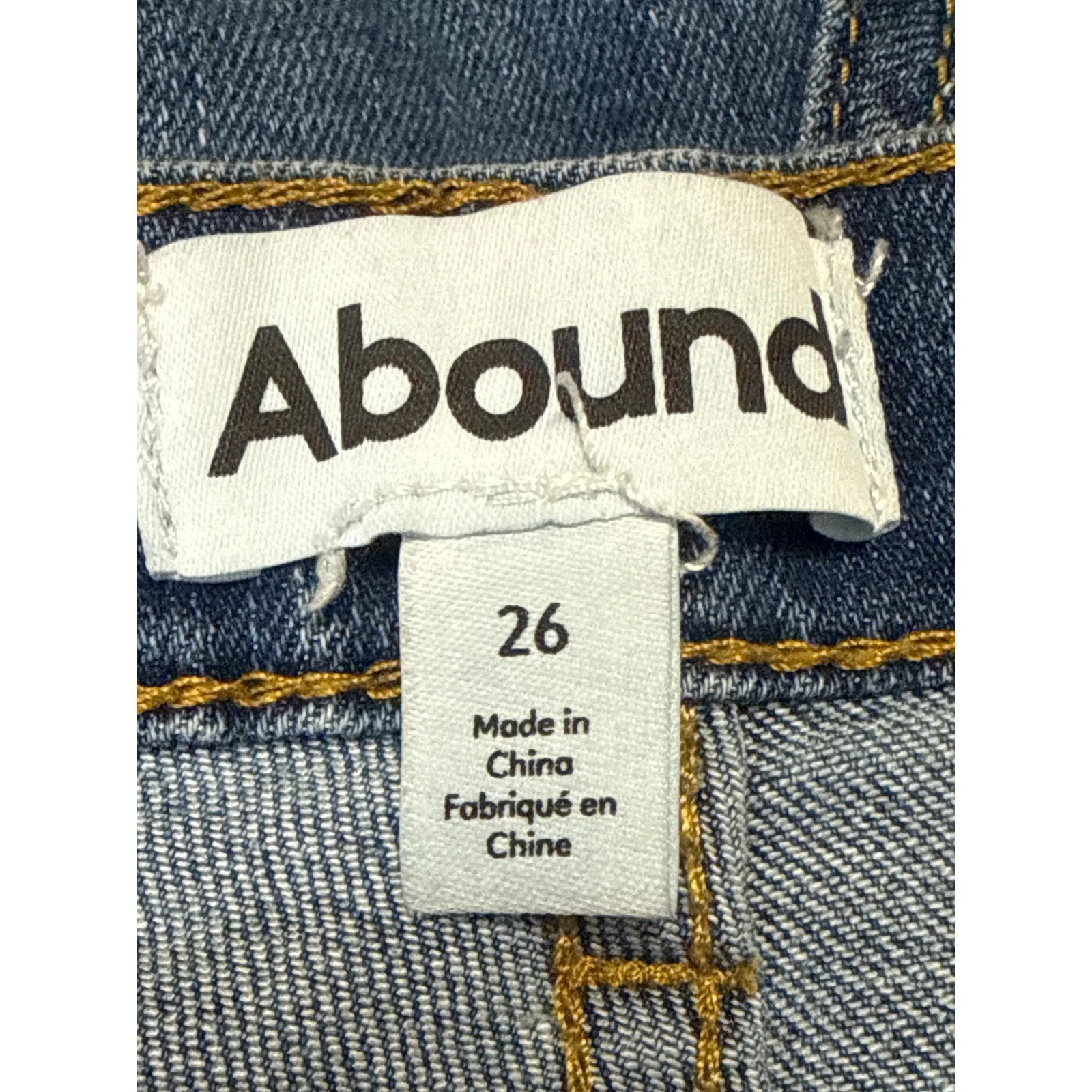 Abound Women's Blue Mid Rise Bell Bottom Bootcut Flare Denim Jeans Pants Size 26 - Image 4