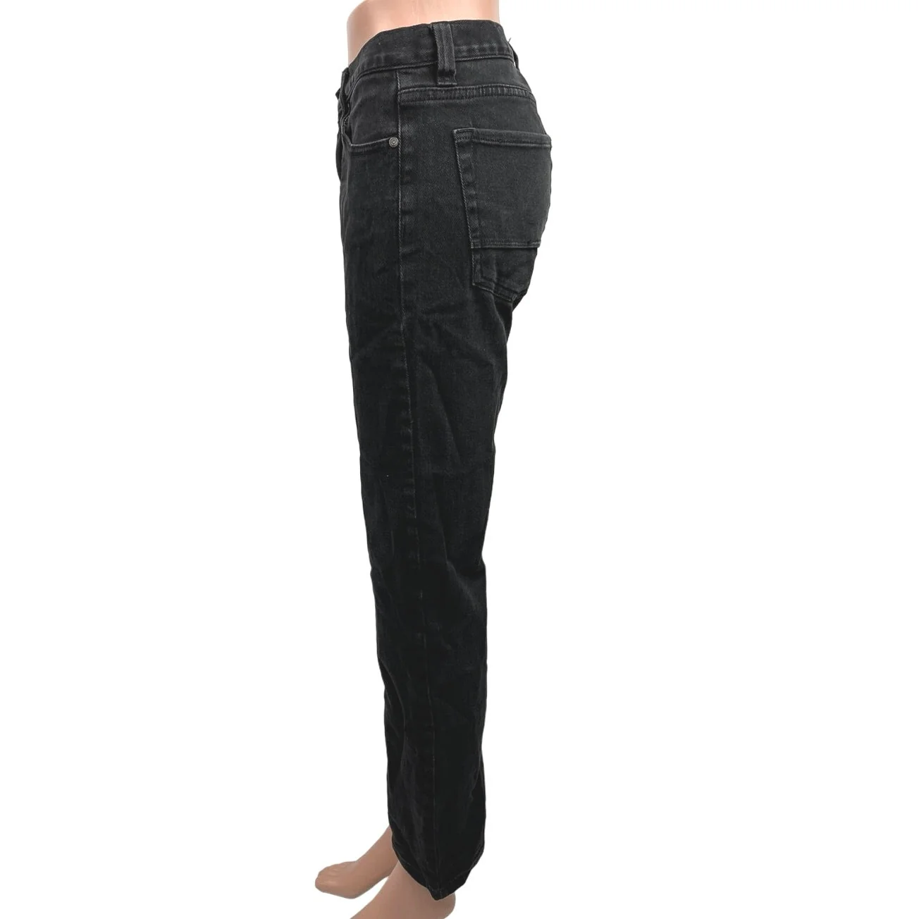 Active R/S Black Mid Rise Reform Ankle Denim Straight Leg Jeans Size 30 - Image 2
