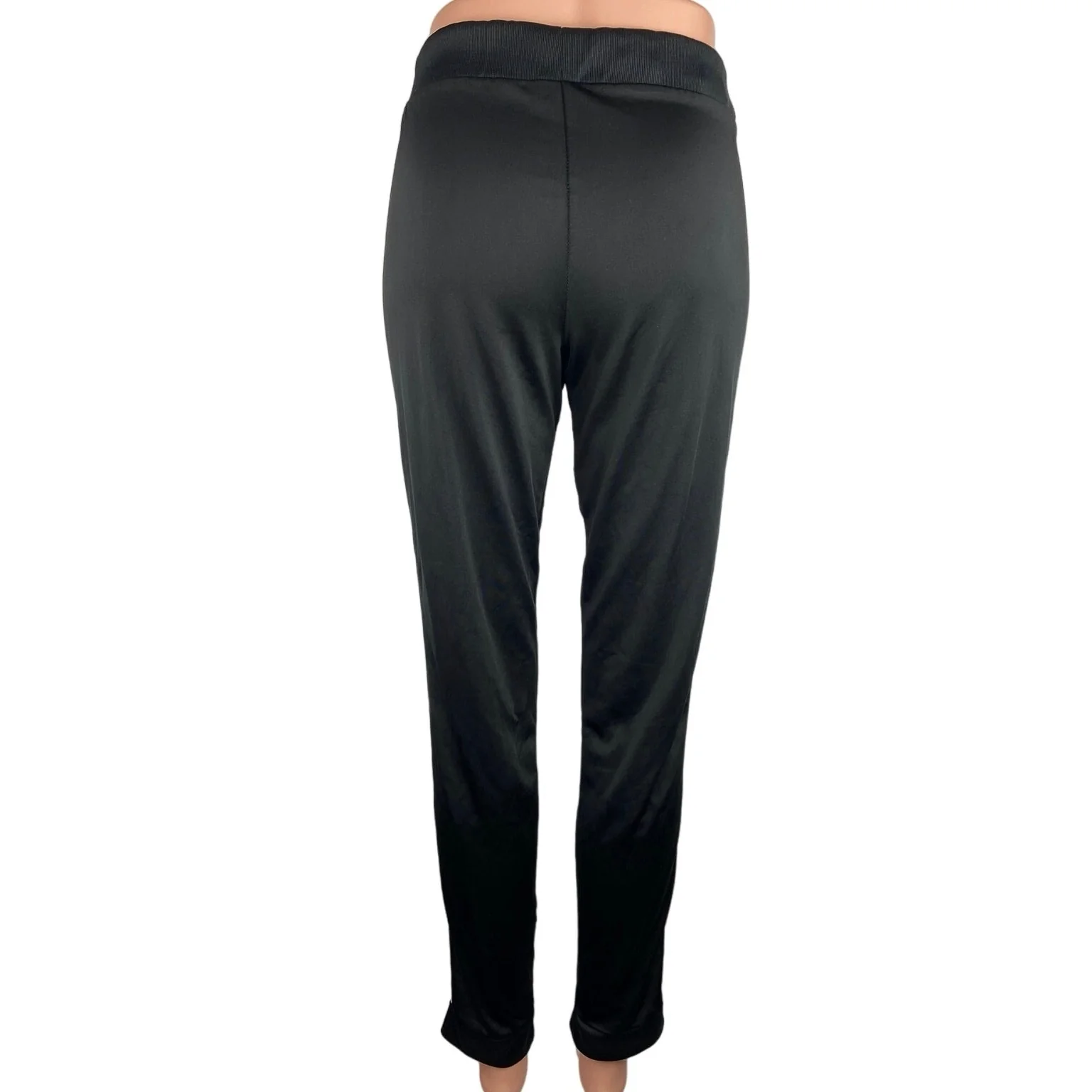 Adidas Black Essentials 3-Stripes Drawstring Activewear Jogger Track Pants Sz S - Image 3