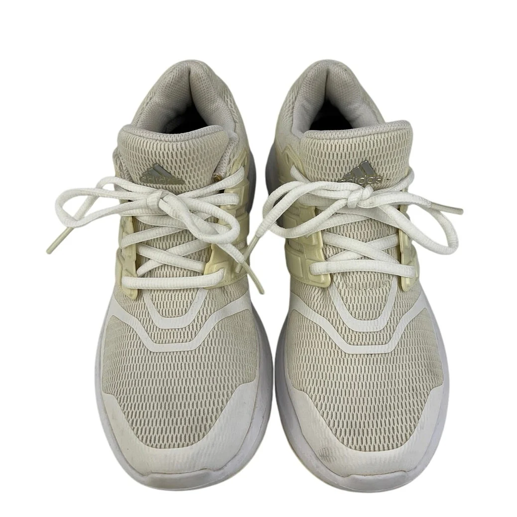 Adidas Energy Cloud WTC Triple White Women's Lace Up Running Sneakers Shoes 7 - Image 2