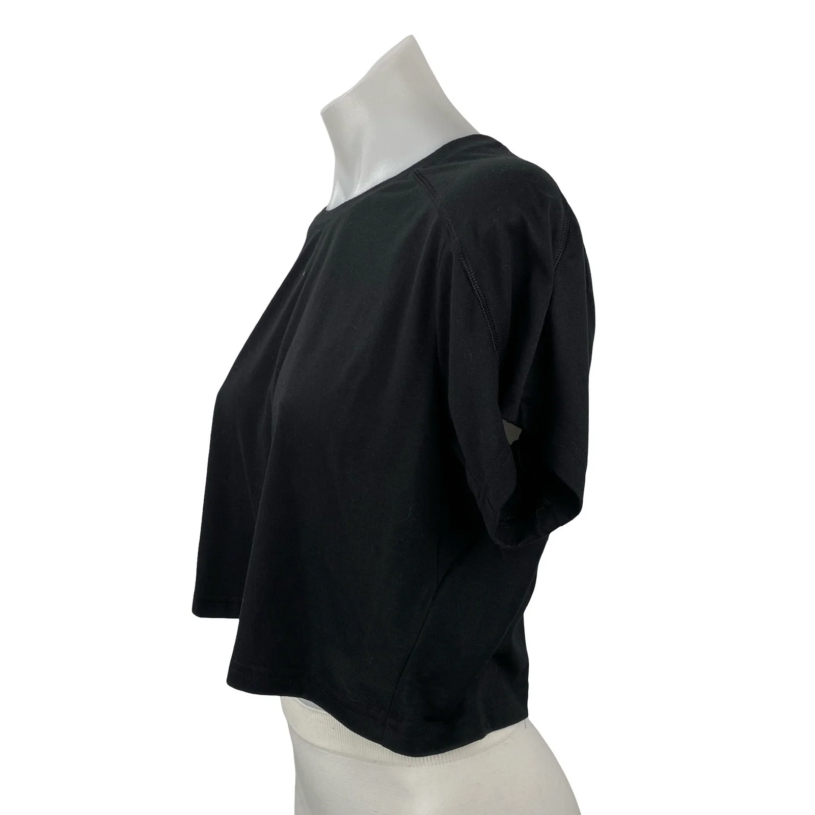 Adidas Essentials Women's Yoga Gym Athletic Activewear Crop Tee T-Shirt Top Sz L - Image 2