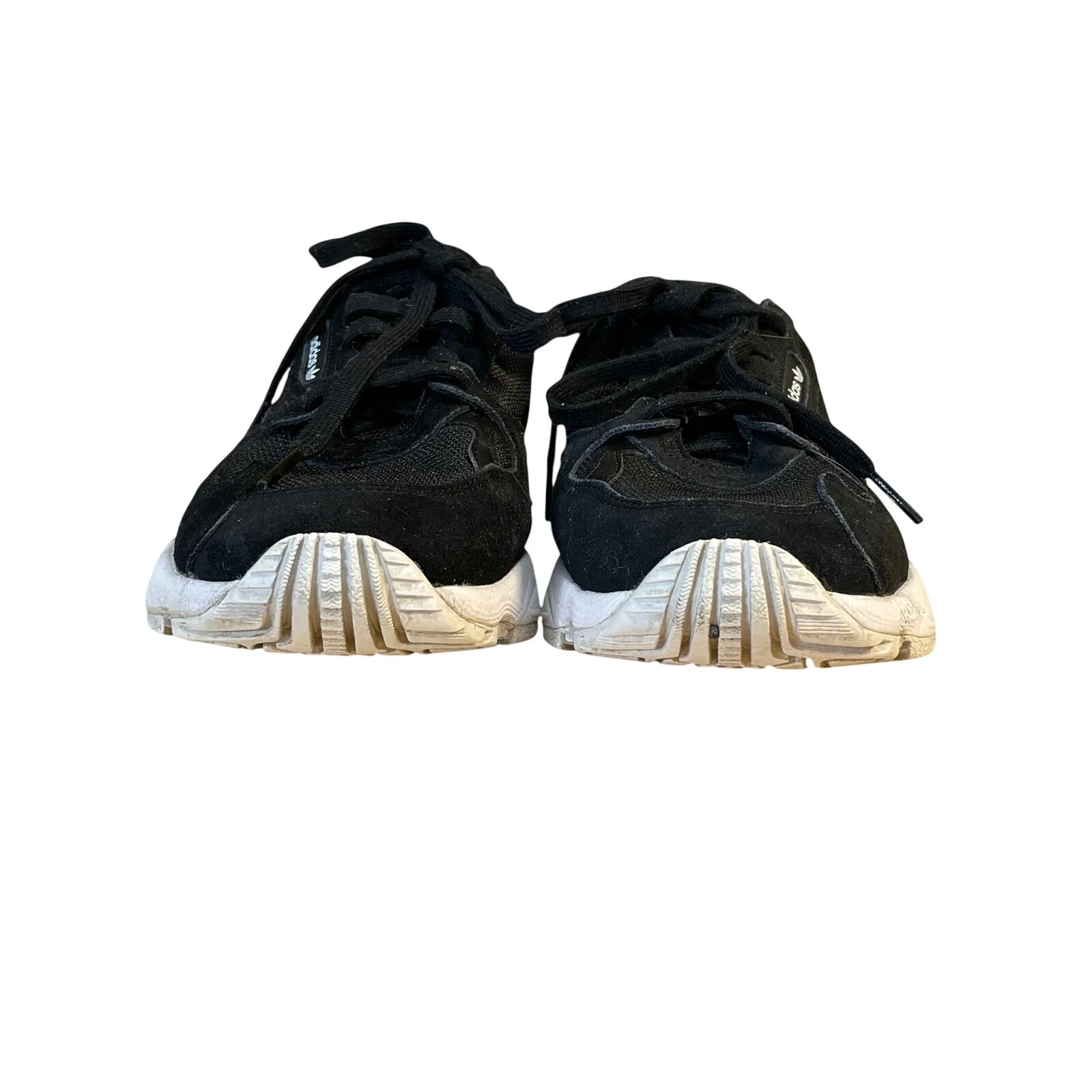 Adidas Falcon Women's Black Low Top Lace Up Athletic Running Sneakers Shoes Sz 9 - Image 2
