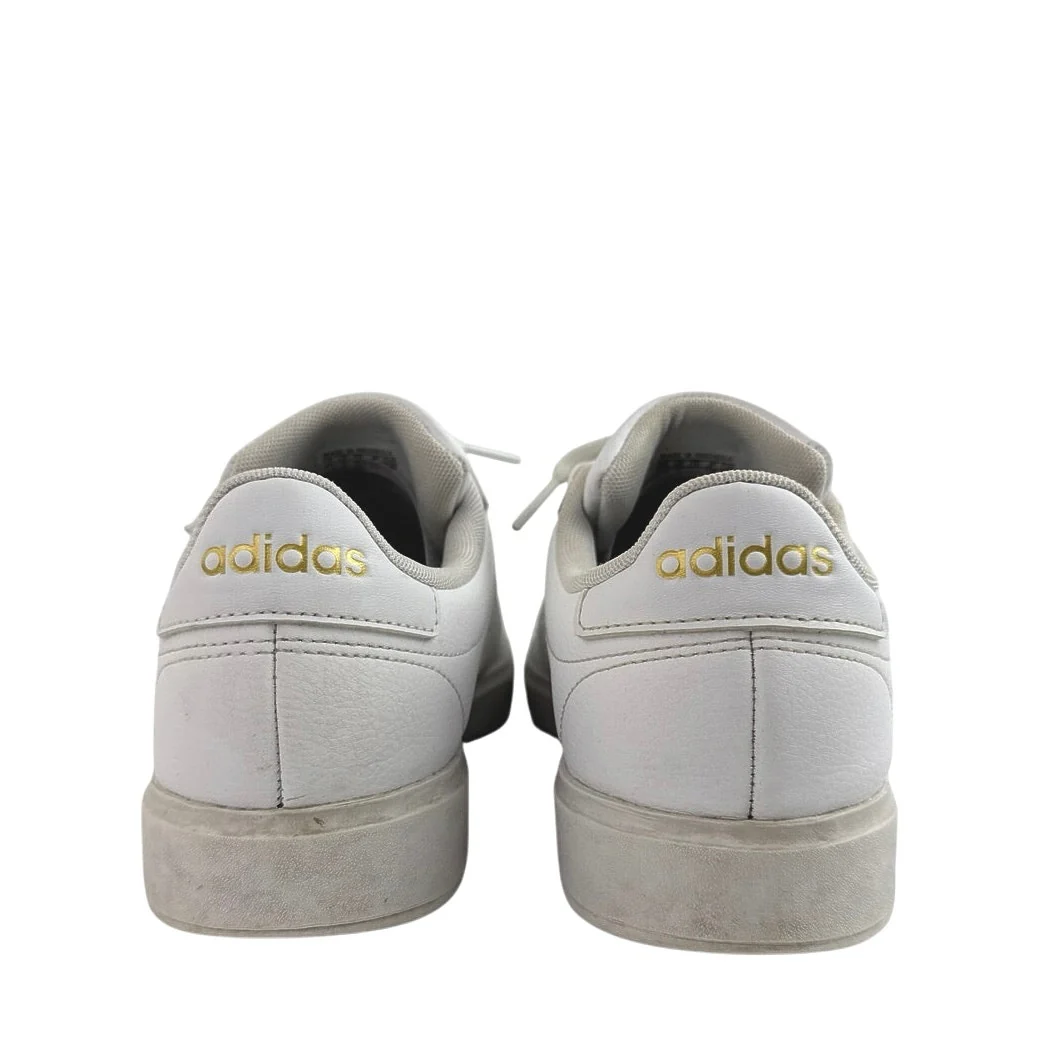 Adidas Grand Court 2.0 Women's White Gold Lace Up Athletic Sneaker Shoes Sz 7.5 - Image 3