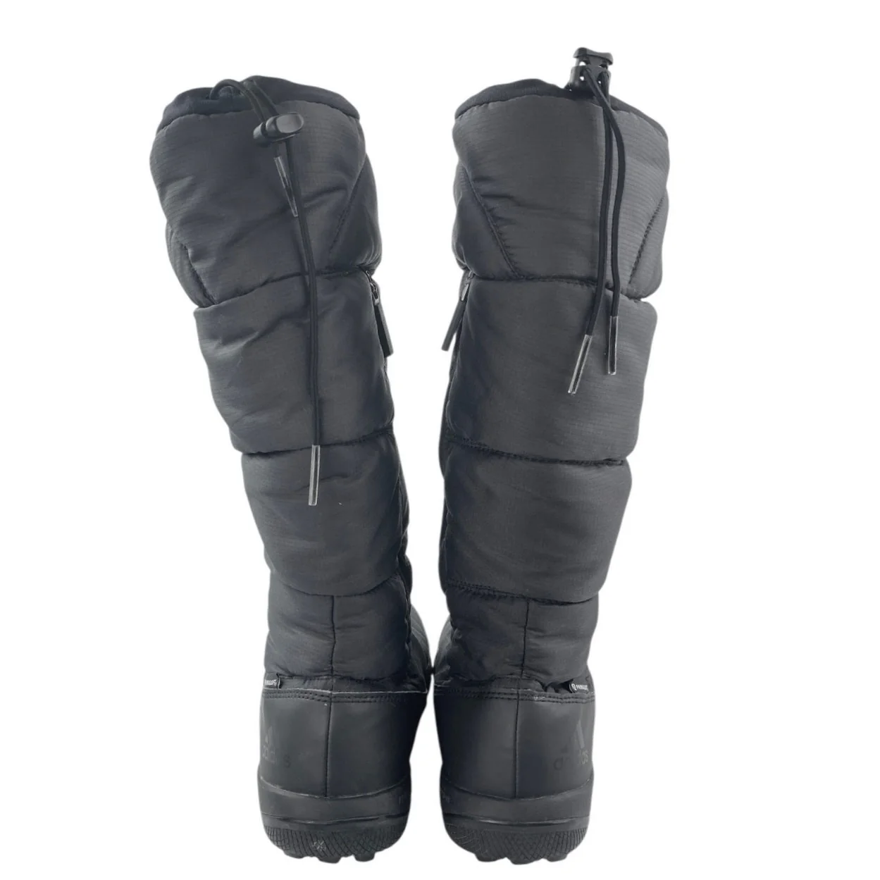 Adidas Libria Amber Women's Black Round Toe Slip On Puffer Winter Snow Boots 6 - Image 3