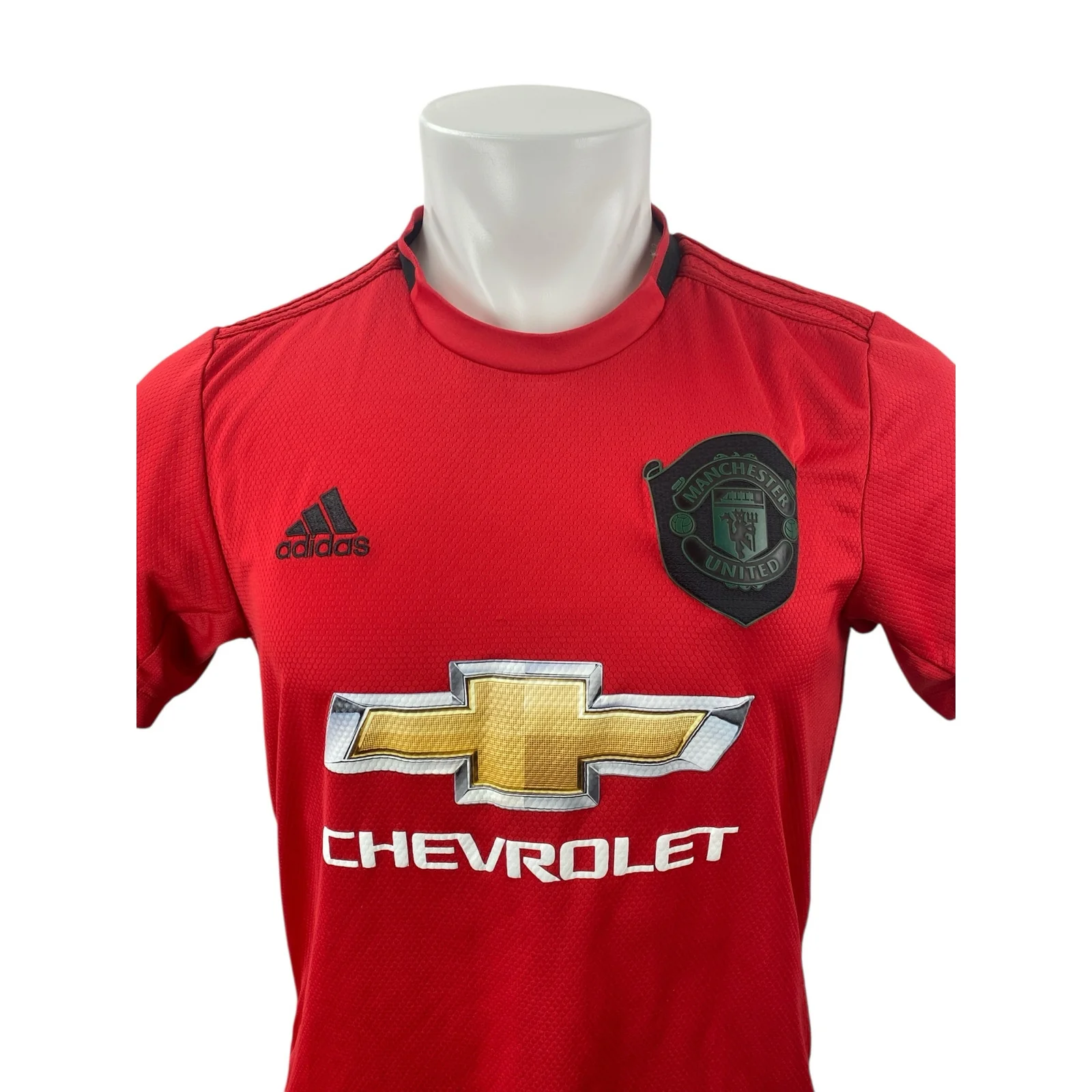 Adidas Manchester United 2019/2020 Men's Red Short Sleeve Jersey Shirt Top Sz M - Image 2