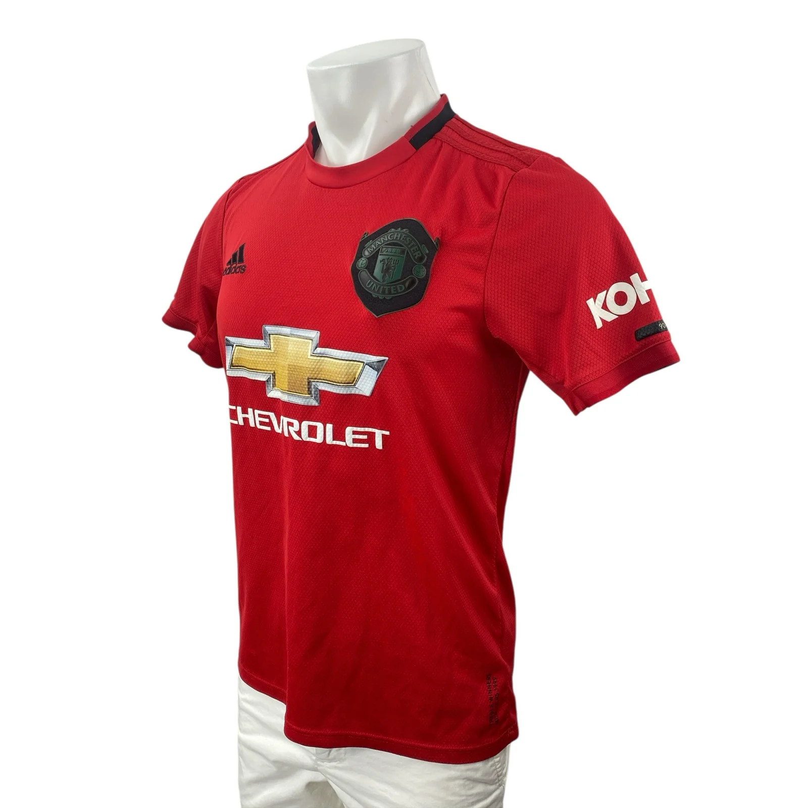 Adidas Manchester United 2019/2020 Men's Red Short Sleeve Jersey Shirt Top Sz M - Image 3