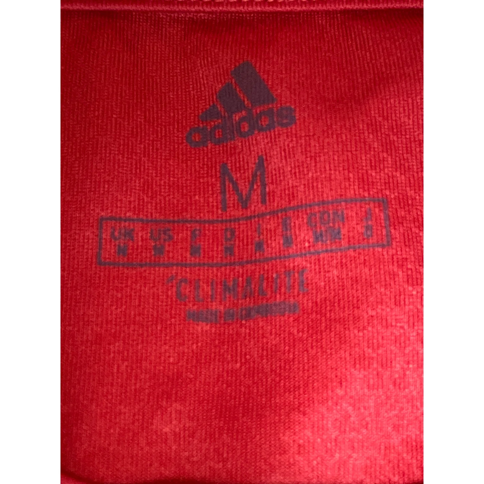 Adidas Manchester United 2019/2020 Men's Red Short Sleeve Jersey Shirt Top Sz M - Image 5